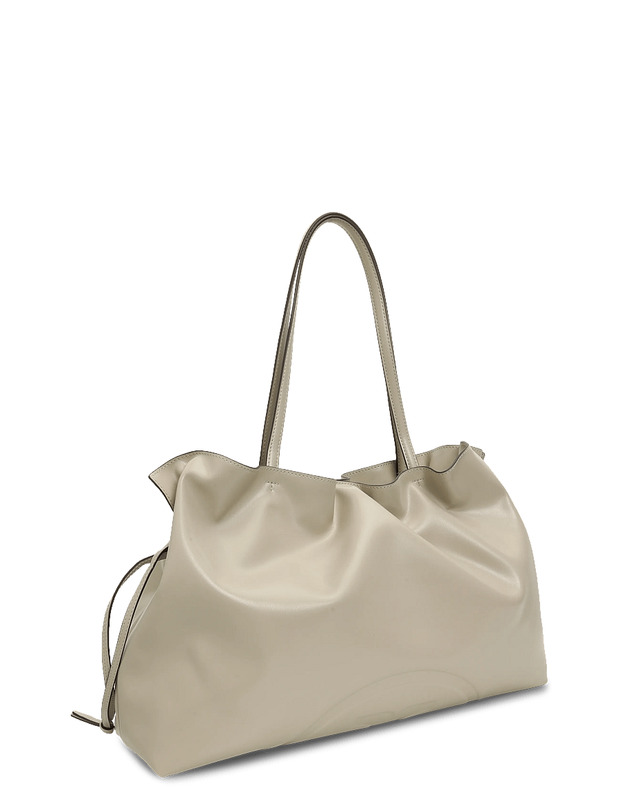 Tory Burch - Ella Recycled Drawstring Tote - shoppingväskor - light stone - 2