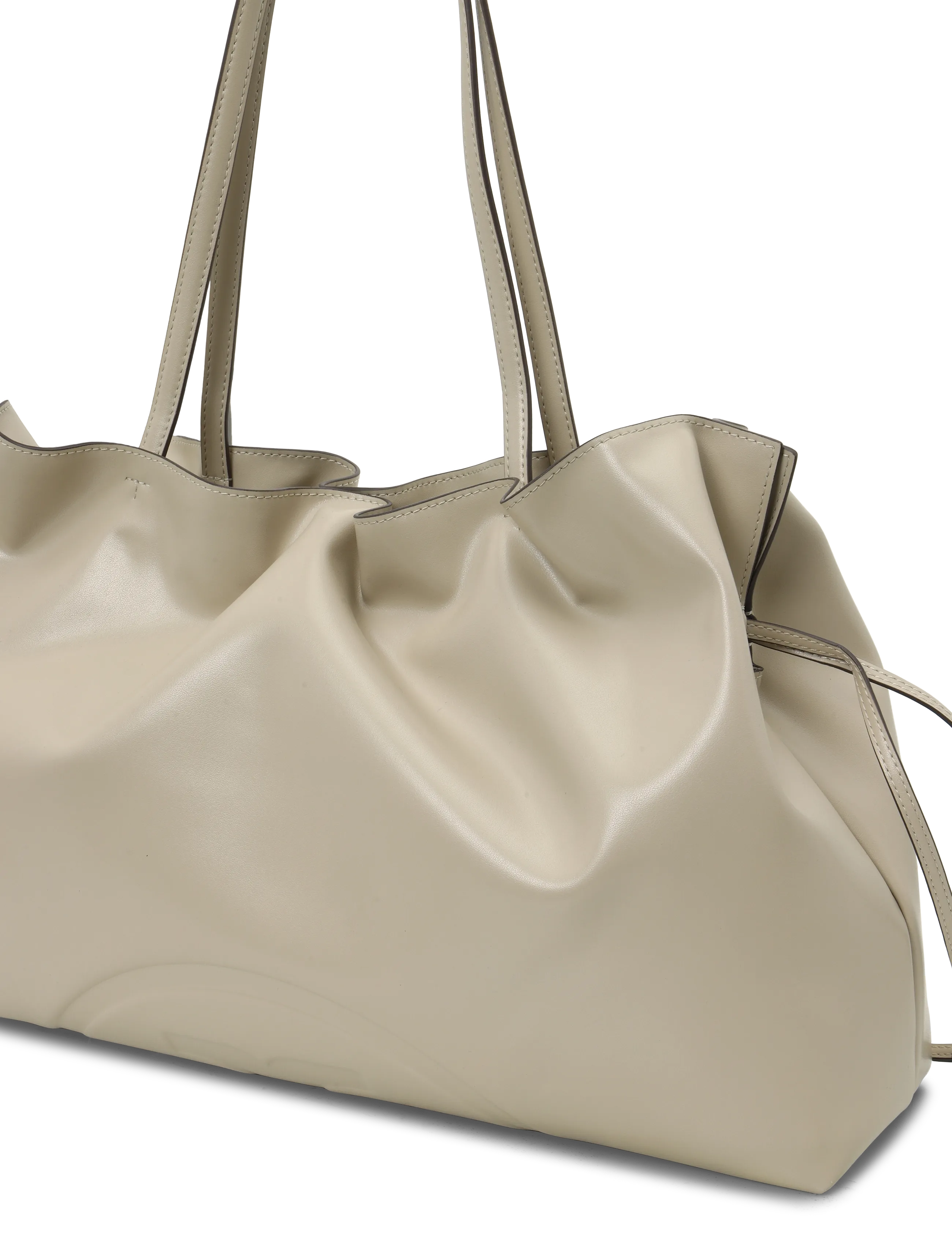 Tory Burch - Ella Recycled Drawstring Tote - light stone - 3