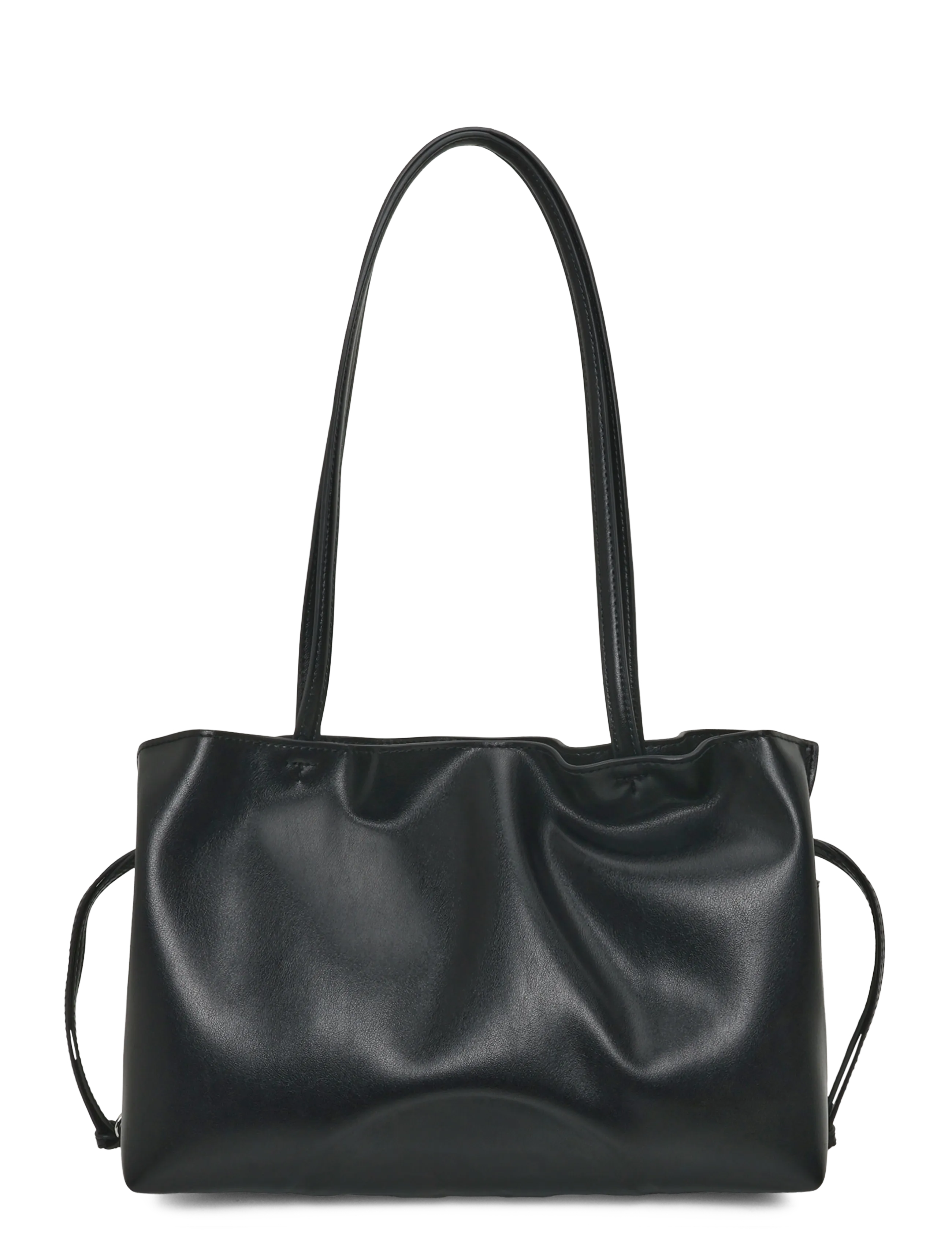 Tory Burch Ella Recycled Drawstring Small Tote, Kvinder, Snøre Shopper, Sort, Str: ONE SIZE