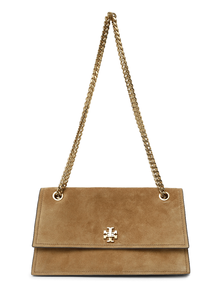 Tory Burch - Kira Turnlock Suede Shoulder Bag - Õlakotid - toffee - 0