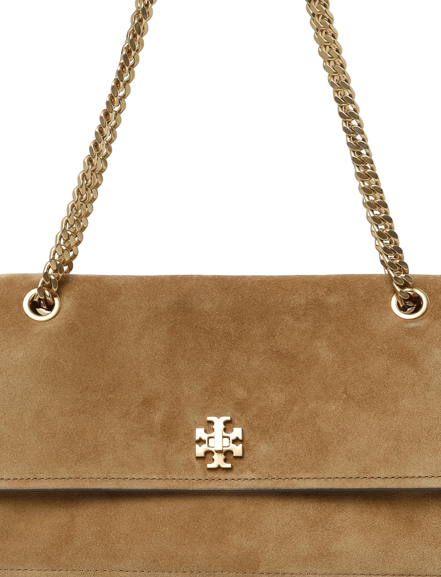 Tory Burch - Kira Turnlock Suede Shoulder Bag - Õlakotid - toffee - 2