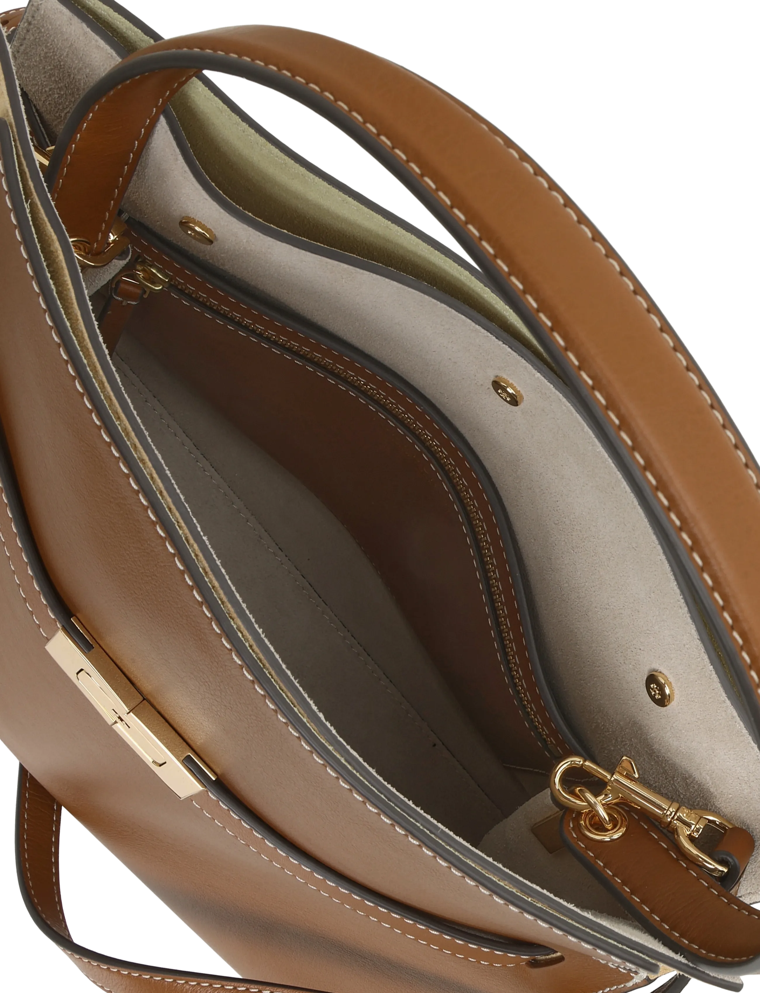 Tory Burch - Lee Radziwill Small Double Bag - aged tan - 3