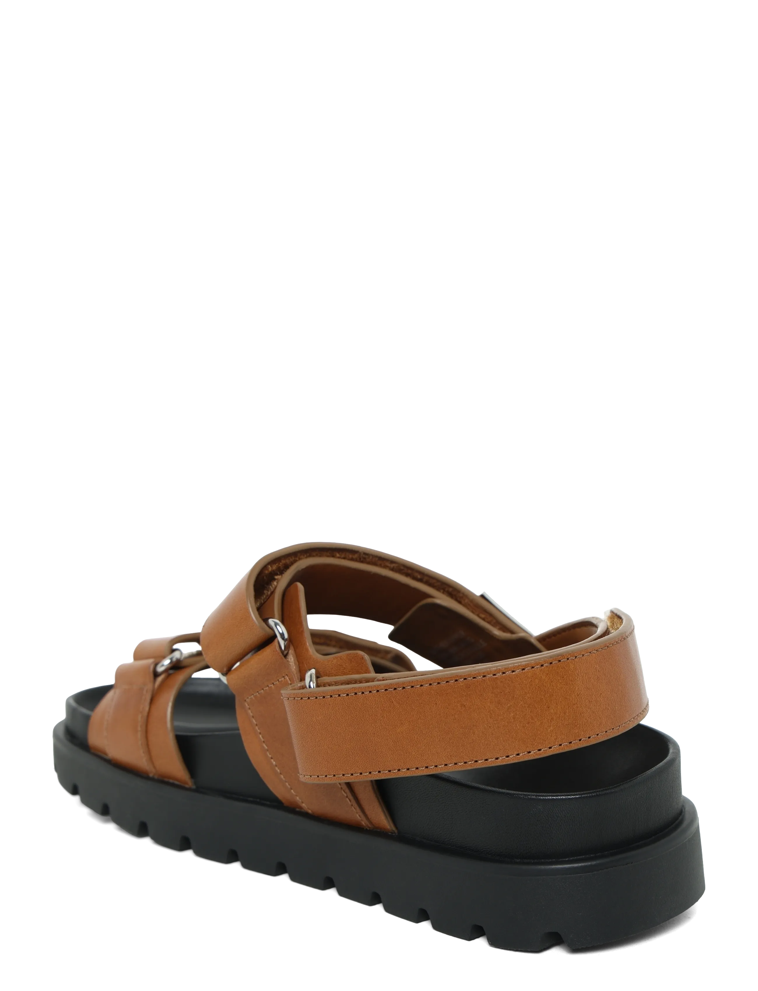Tory Burch - MELLOW SPORT SANDAL - cuoio / perfect black / silver - 1