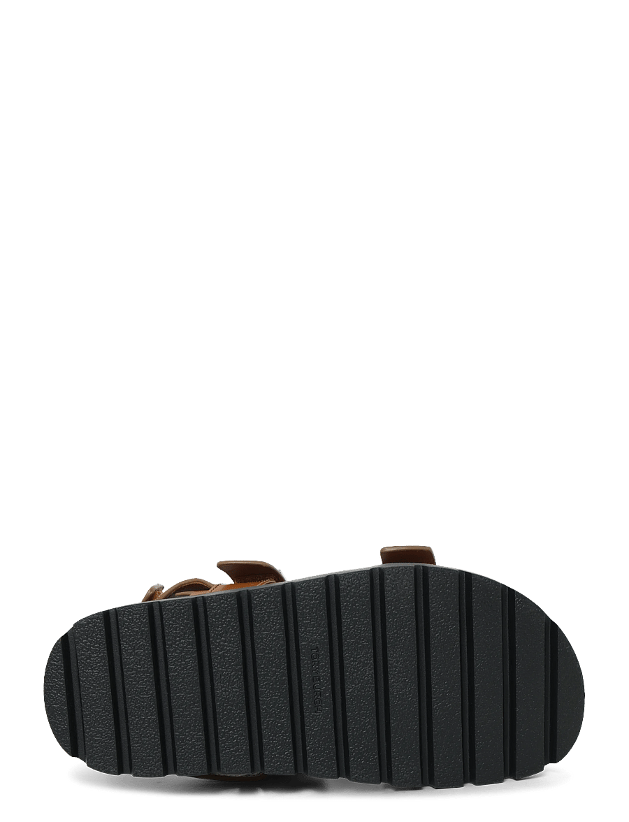 Tory Burch - MELLOW SPORT SANDAL - flat sandals - cuoio / perfect black / silver - 4