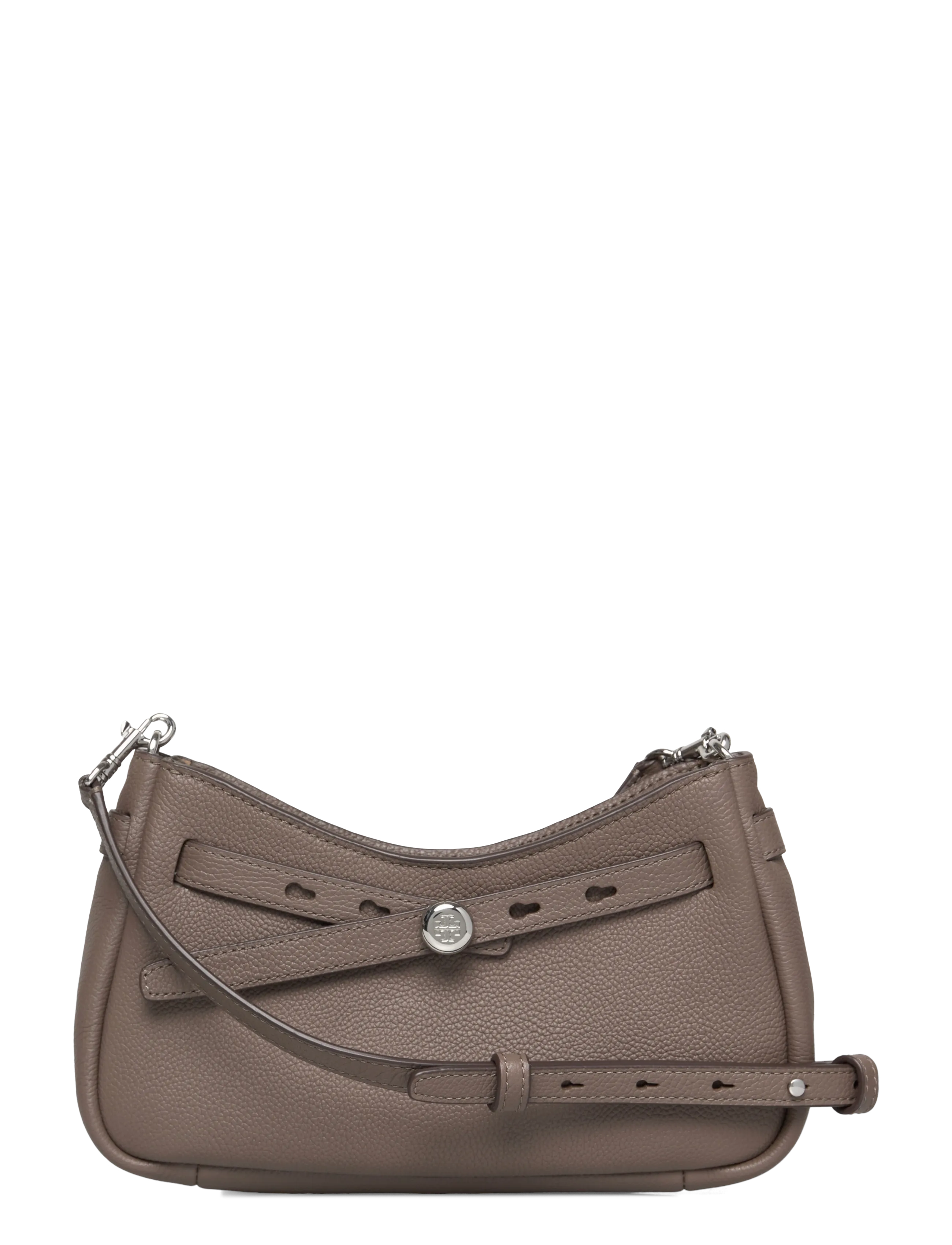 Tory Burch Romy Zip Top Crossbody - Nyheder - WILD MUSHROOM / grey