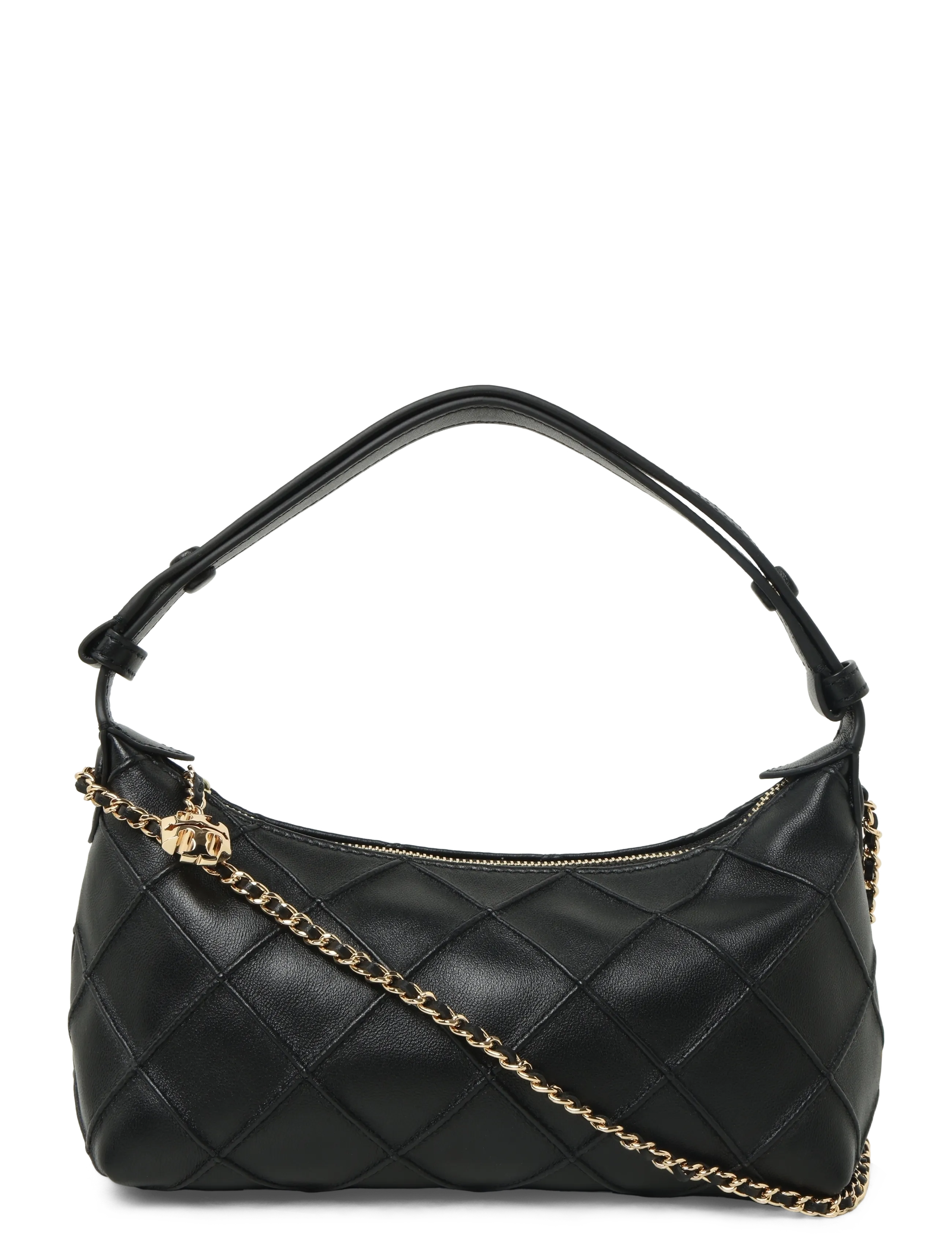 Tory Burch Fleming Pochette, Kvinder, Quiltet Pochette, Sort, Str: ONE SIZE