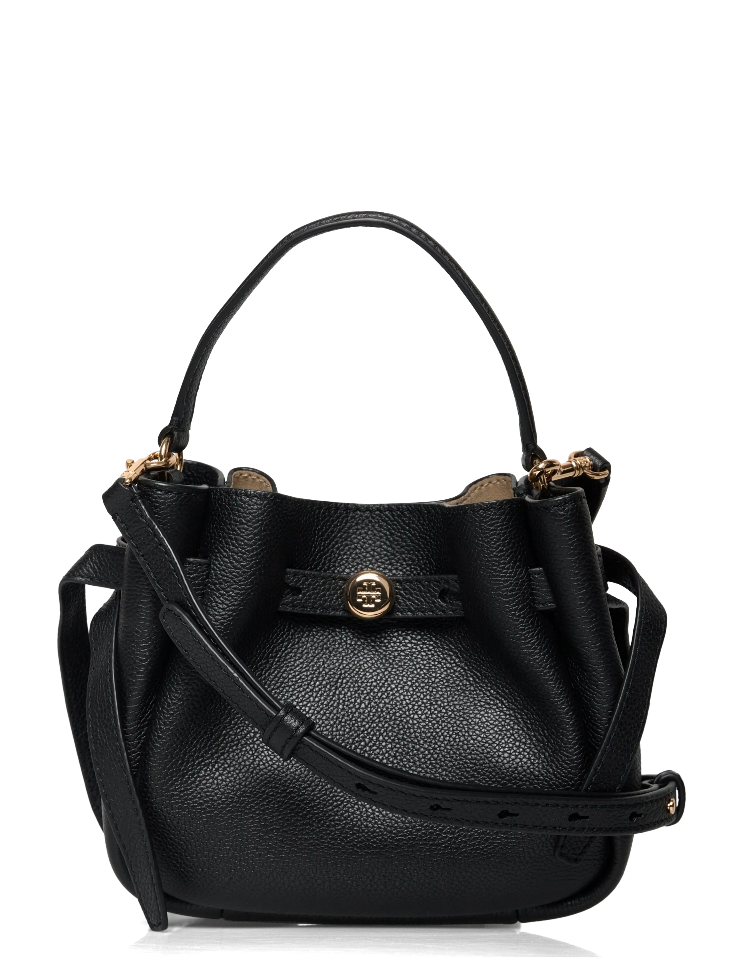 Tory Burch Romy Mini Bucket Bag, One Size, Black, Tasker > Spande, Dame