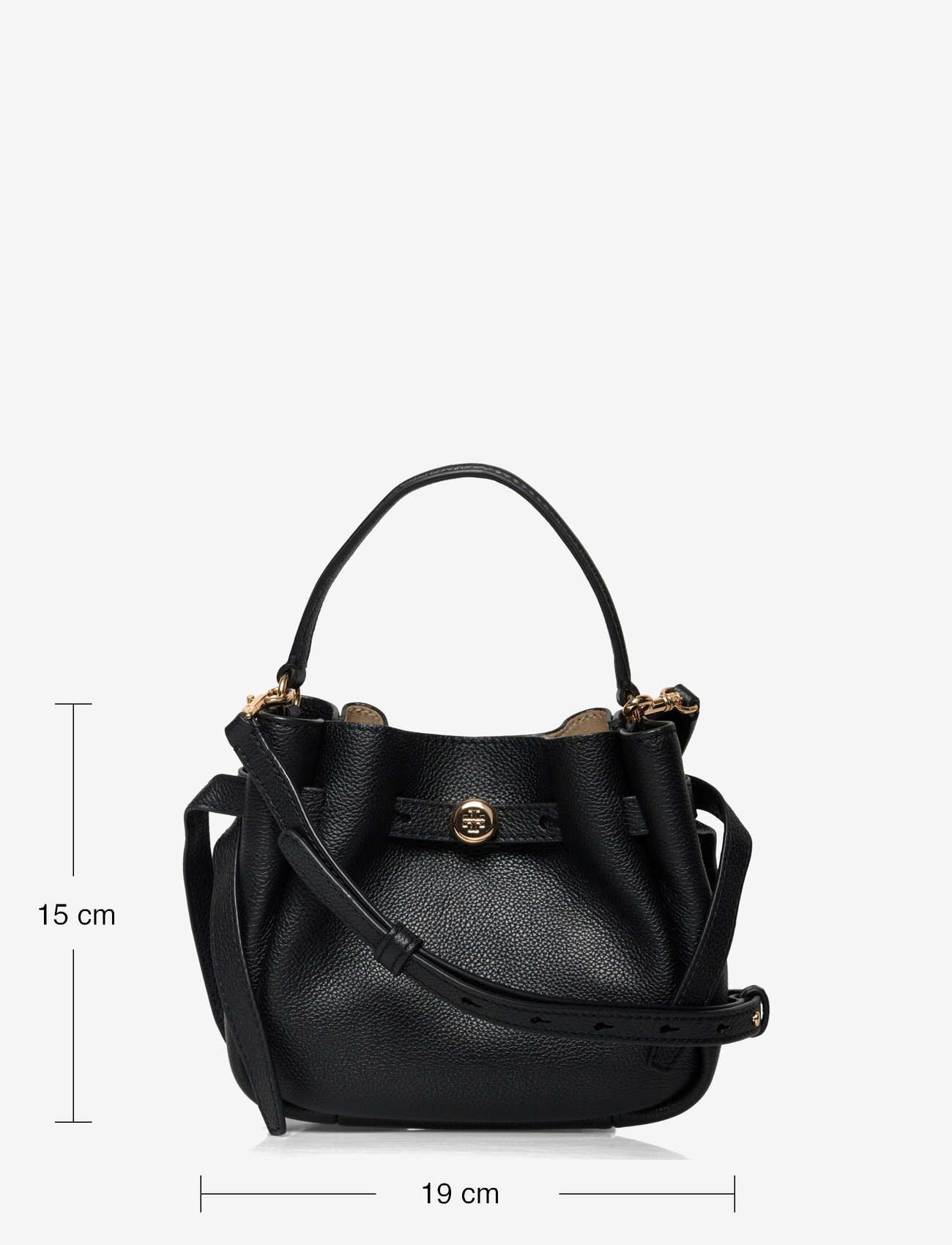 Tory Burch - Romy Mini Bucket Bag - top handle tasker - black - 3