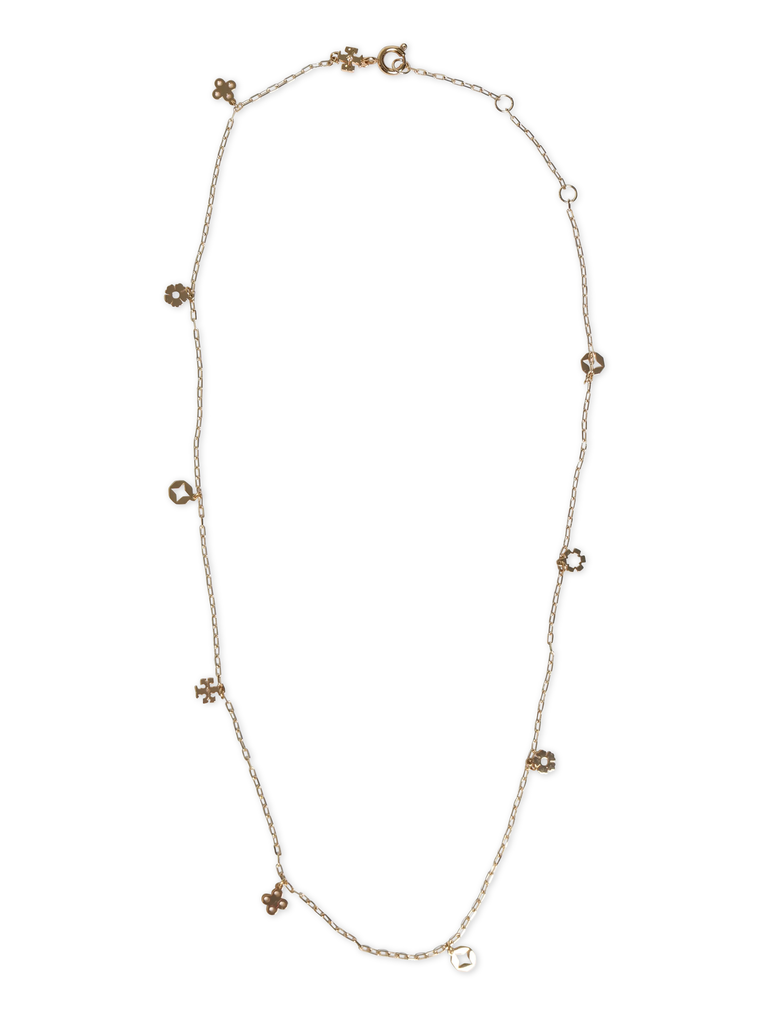 Tory Burch Kira Clover Charm Necklace, One Size x 40, Gold, Halskæder > Smukke Halskæder, Dame