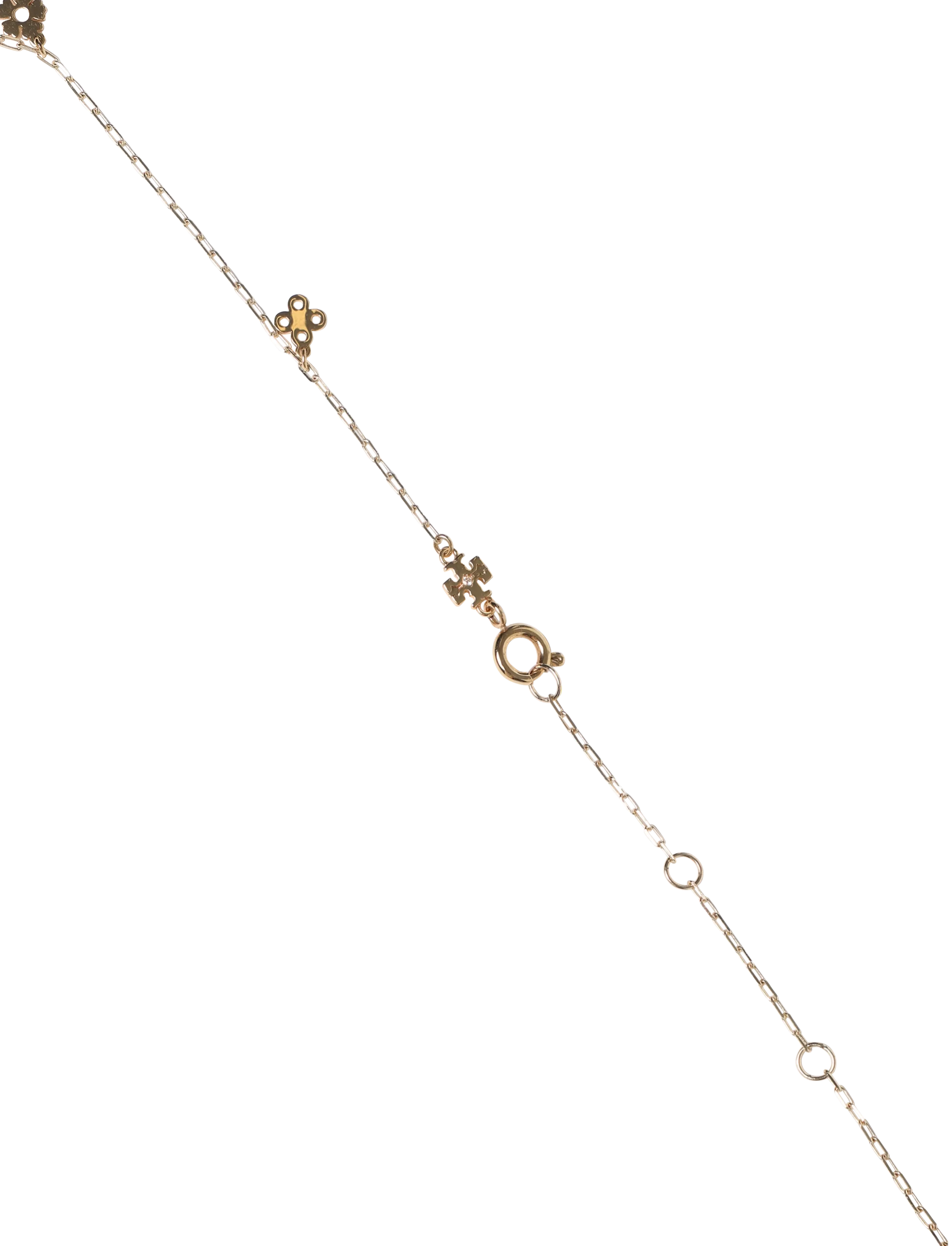 Tory Burch - Kira Clover Charm Necklace - tory gold - 2