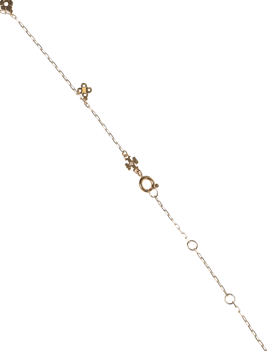 Tory Burch - Kira Clover Charm Necklace - tory gold - 2