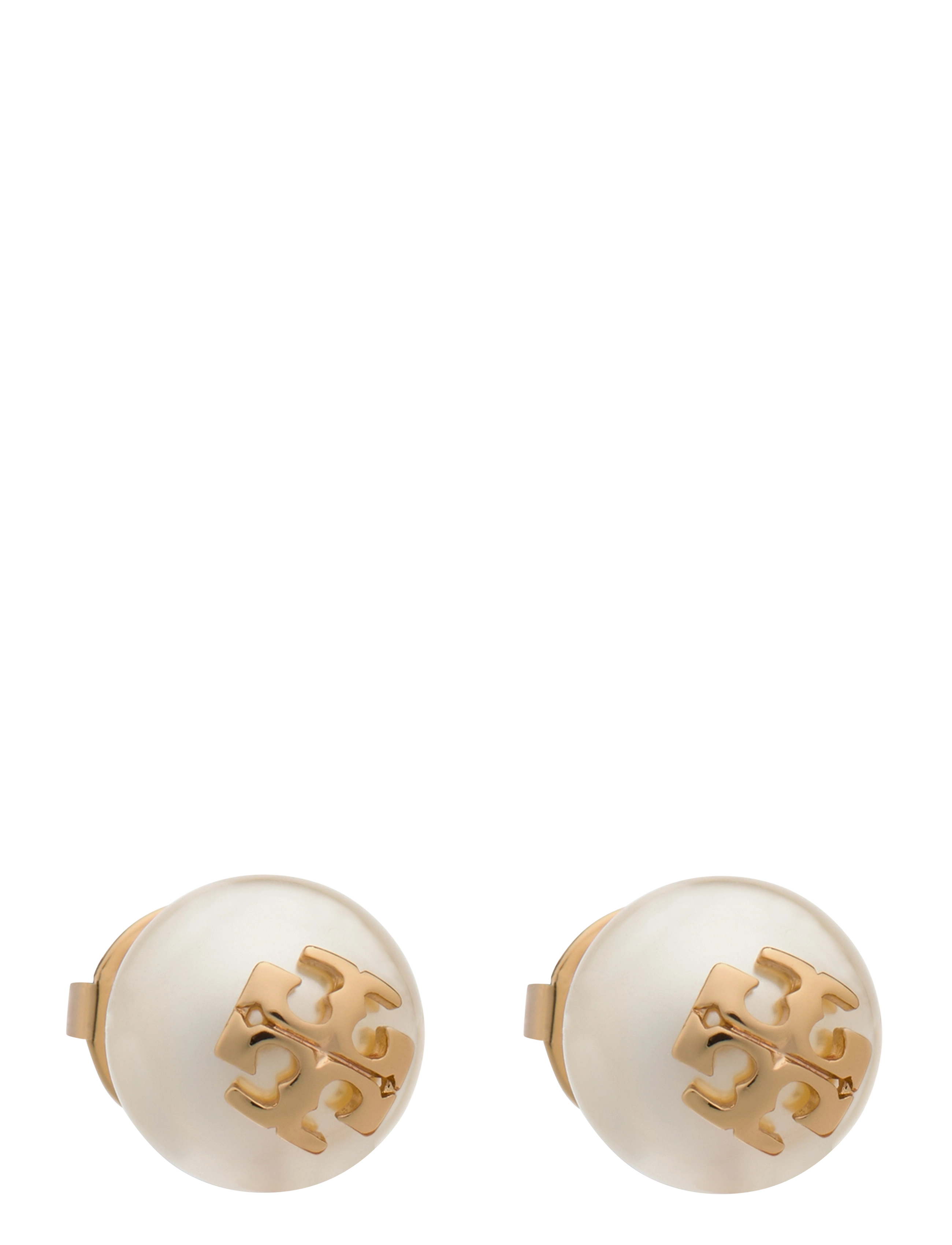 Tory Burch Moondance Pearl Stud Earrings, One Size, Gold, Øreringe > Ørestikker, Dame