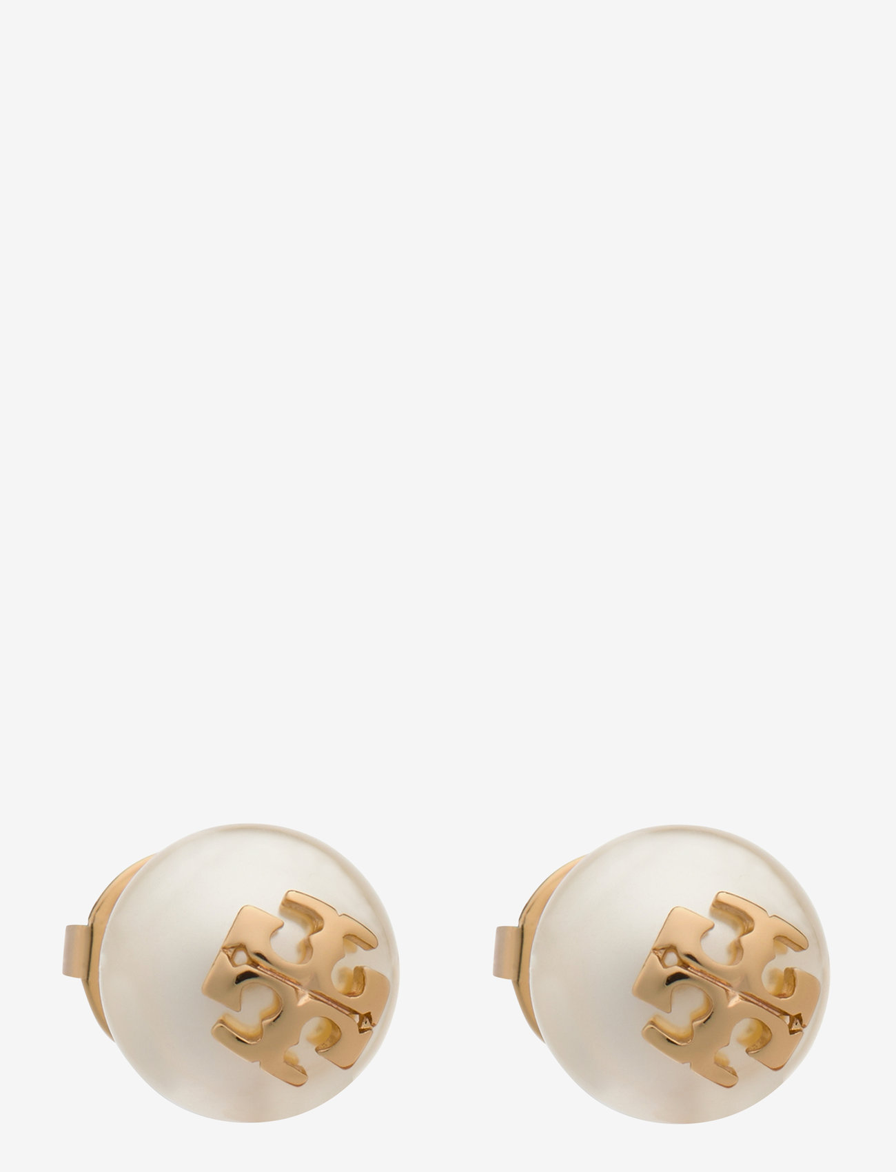Tory Burch - KIRA PEARL STUD EARRINGS - ivory / tory gold - 0