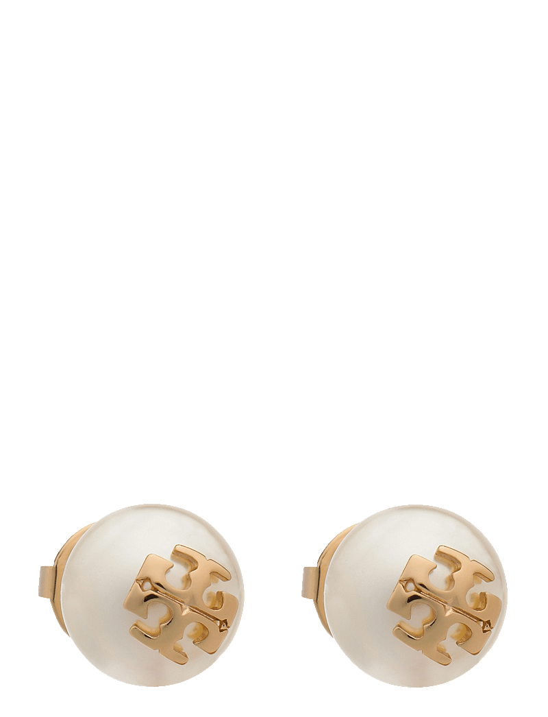 Tory Burch - KIRA PEARL STUD EARRINGS - pärlitega kõrvarõngad - ivory / tory gold - 0