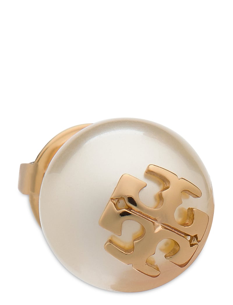 Tory Burch - KIRA PEARL STUD EARRINGS - pärlitega kõrvarõngad - ivory / tory gold - 1