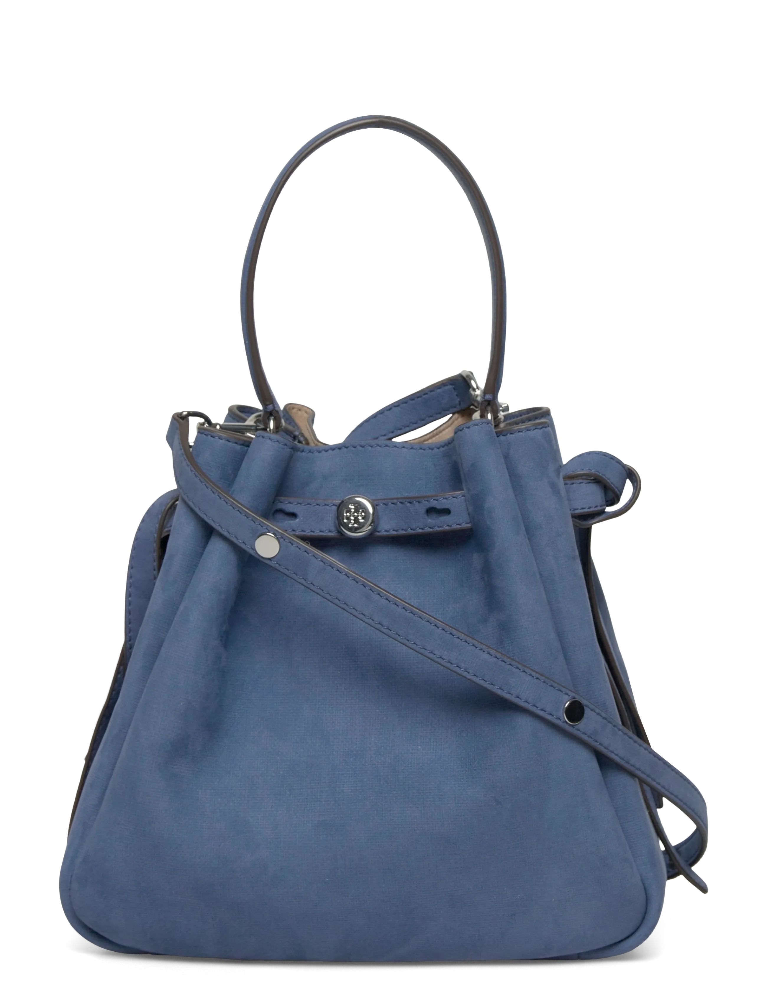 Tory Burch Romy Nubuck Bucket Bag, One Size, Blue, Tasker > Spande, Dame