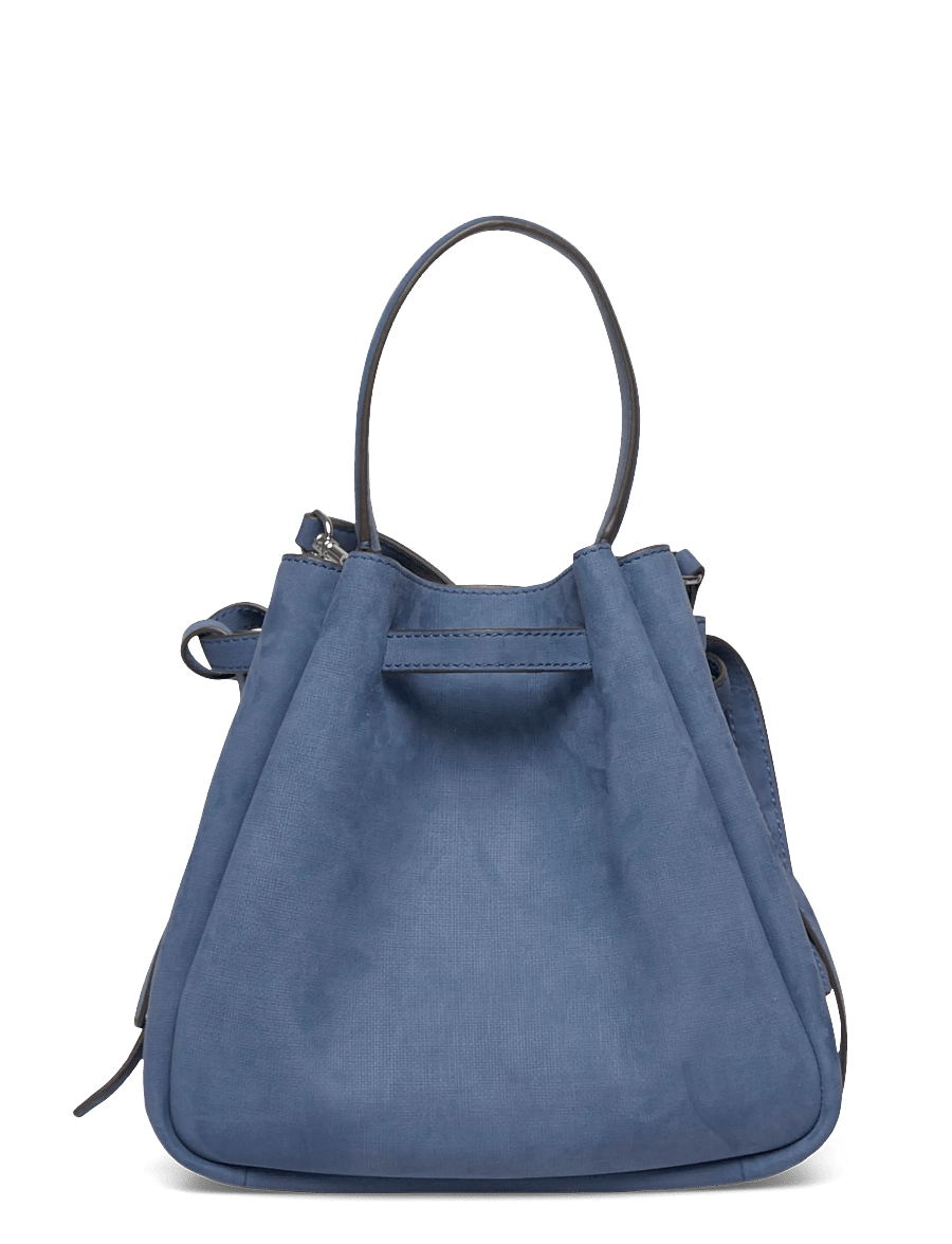 Tory Burch - Romy Nubuck Bucket Bag - crossbody bags - soft blue - 1