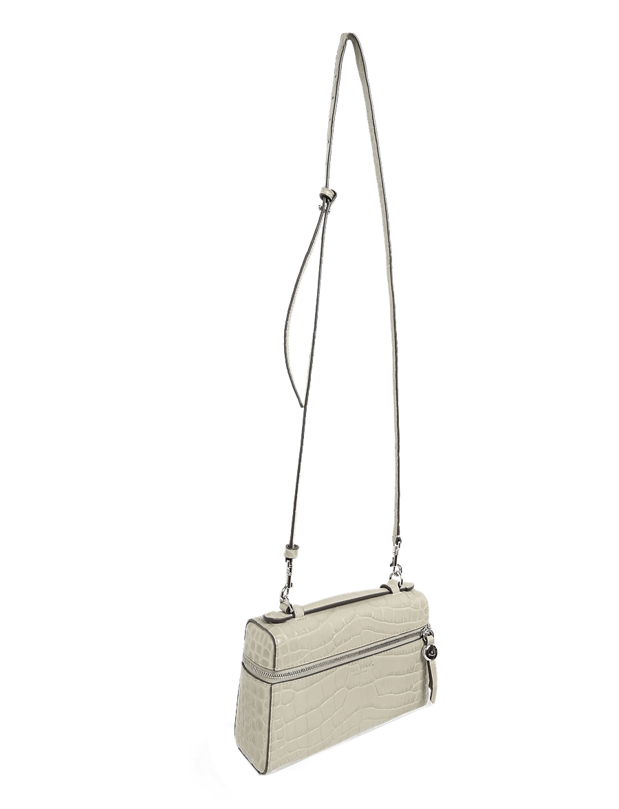 Tory Burch - Romy Embossed Croc Slim Top Handle - crossbody bags - ginger leaf - 2