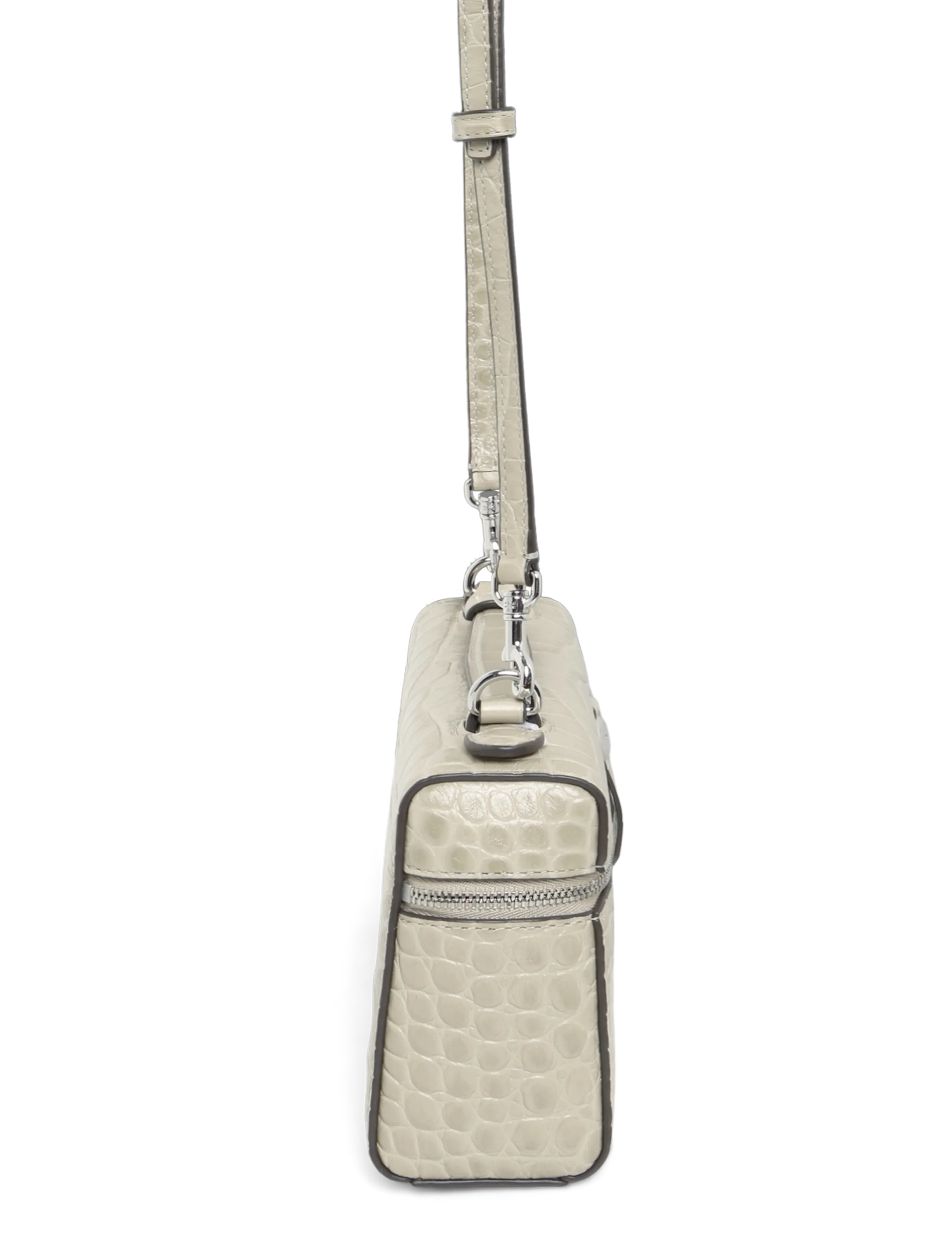 Tory Burch - Romy Embossed Croc Slim Top Handle - ginger leaf - 3