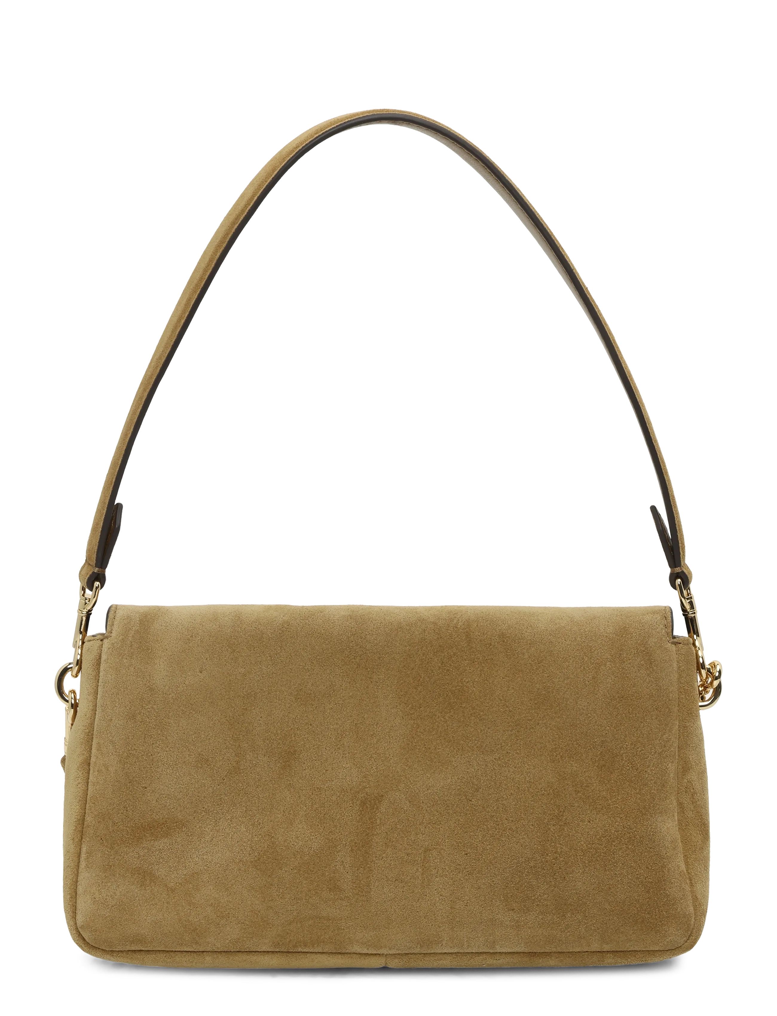 Tory Burch - Charlie Suede Small Shoulder Bag - toffee - 1