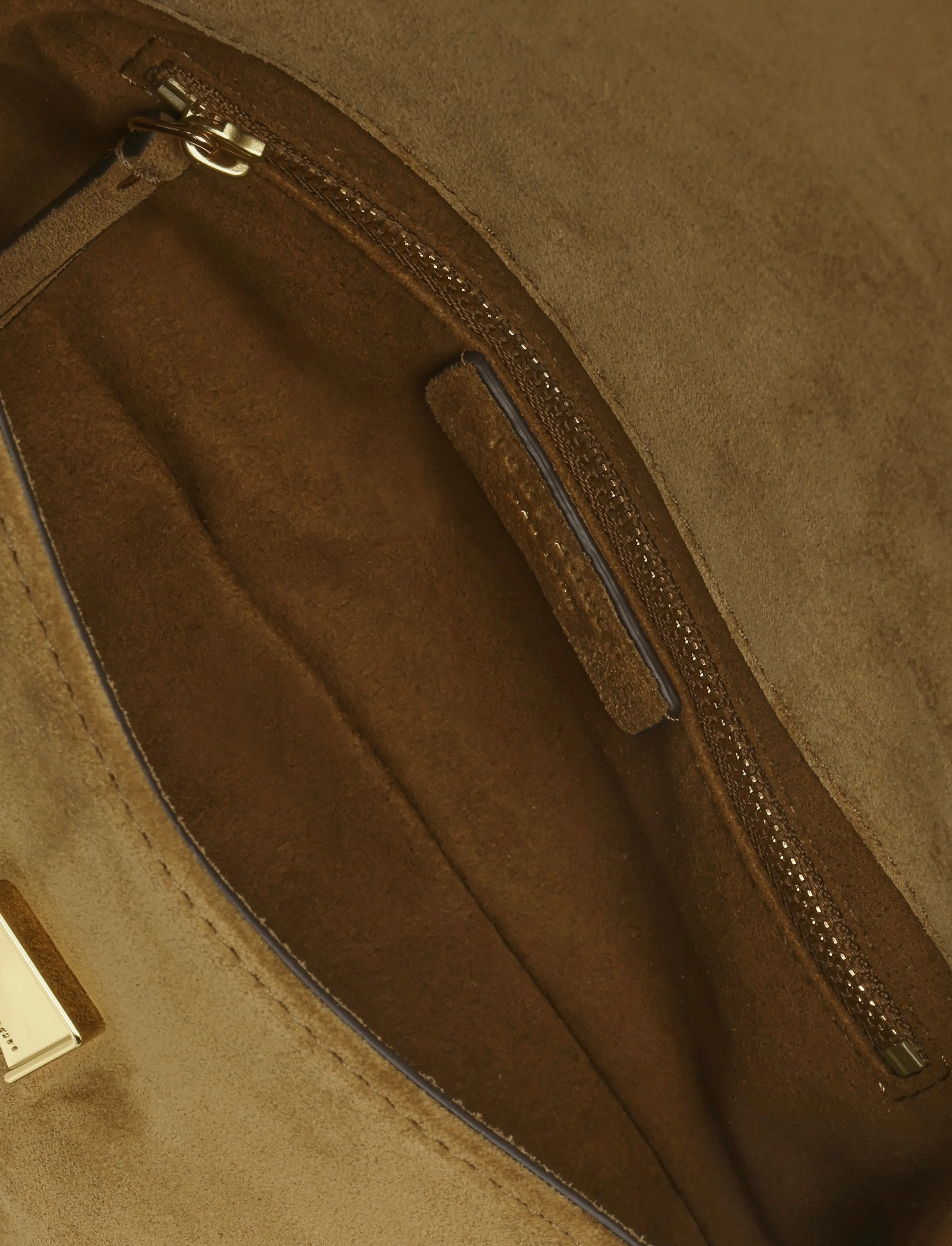 Tory Burch - Charlie Suede Small Shoulder Bag - toffee - 3
