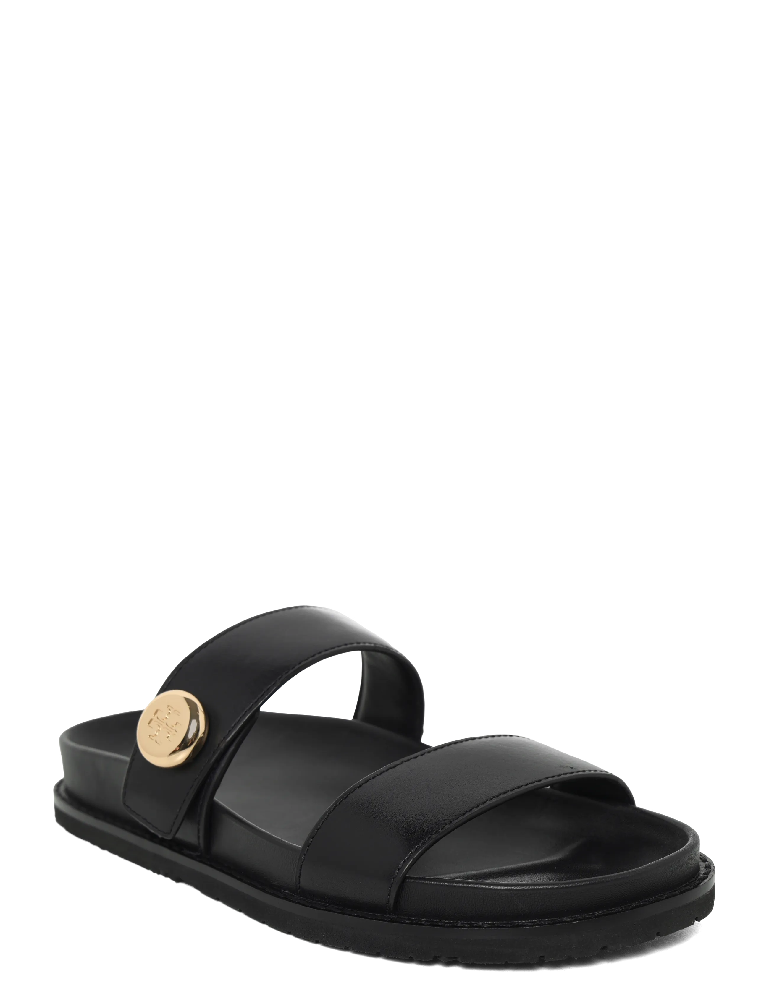 Tory Burch Romy Sport Slide, Kvinder, Slide Sandaler, Sort, Str: 40