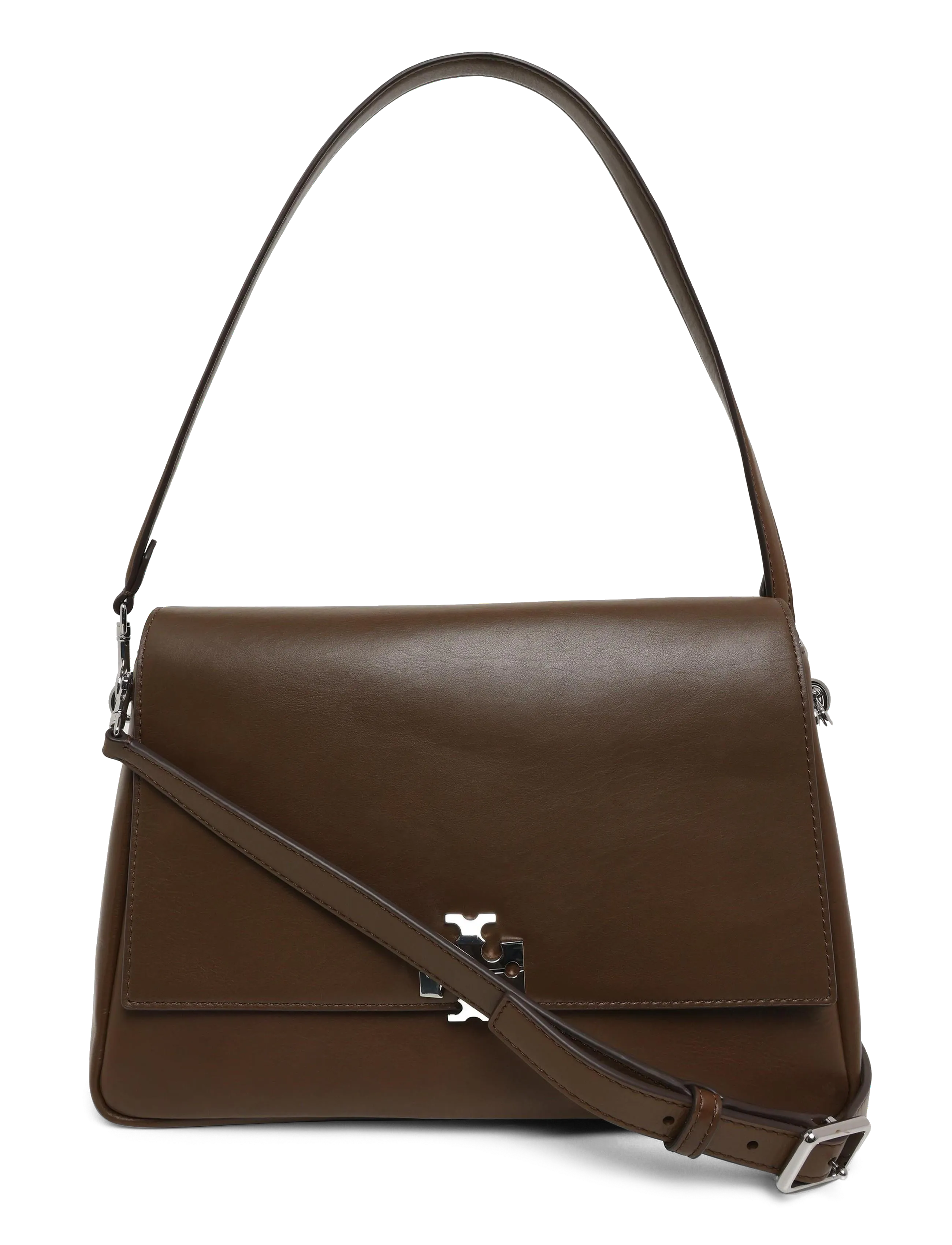 Tory Burch Charlie Shoulder Bag - Bags - MALT BROWN / brown
