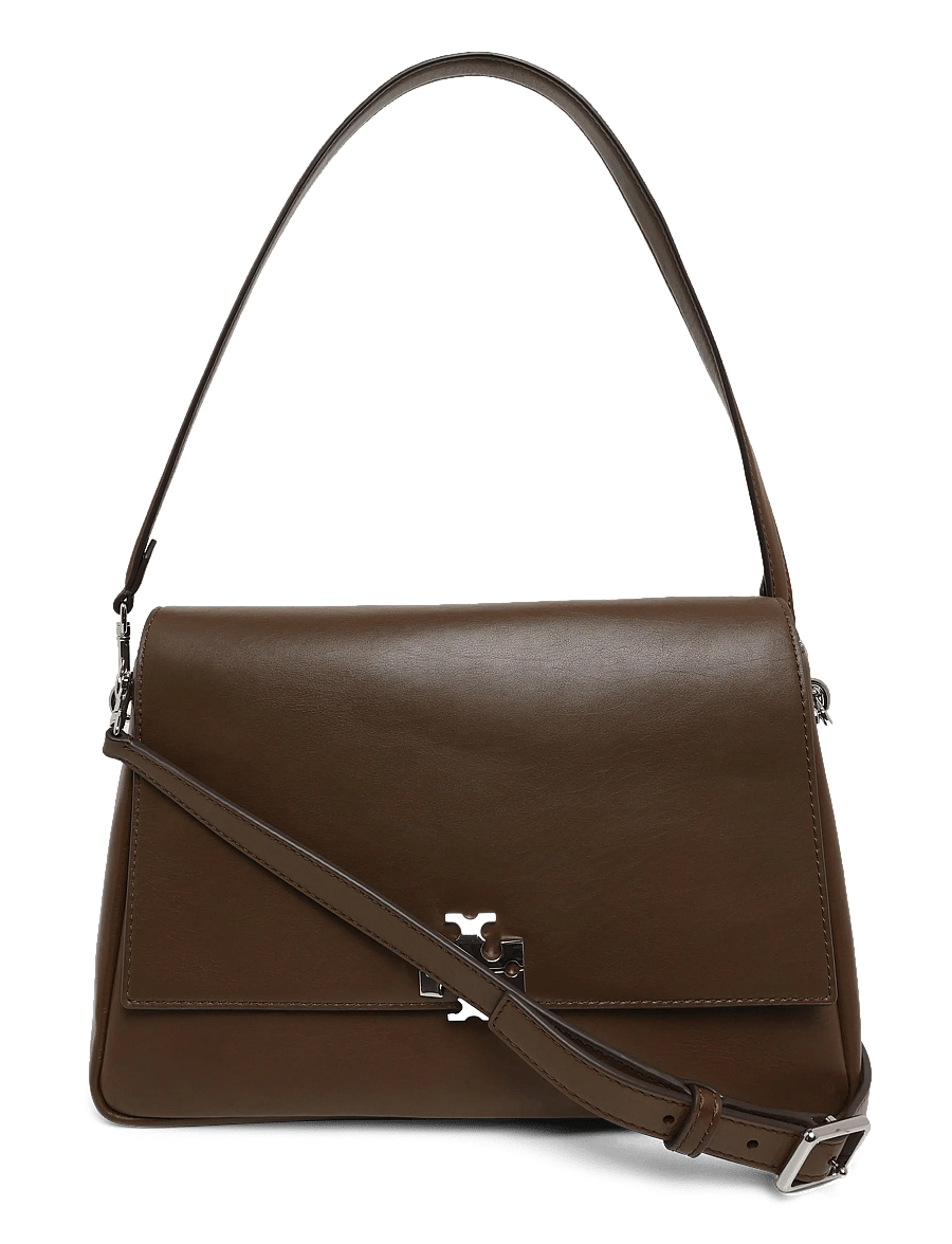 Tory Burch - Charlie Shoulder Bag - Õlakotid - malt brown - 0