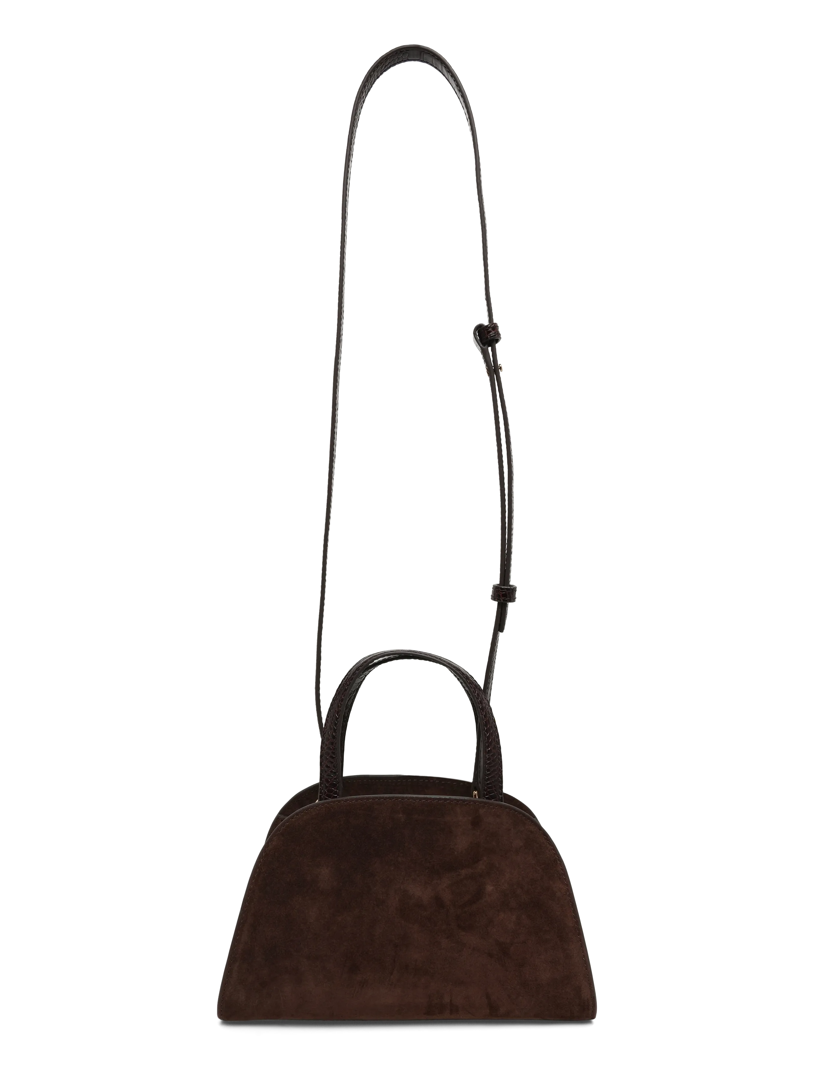 Tory Burch - Romy Suede Small Bauletto - dark cocoa - 1