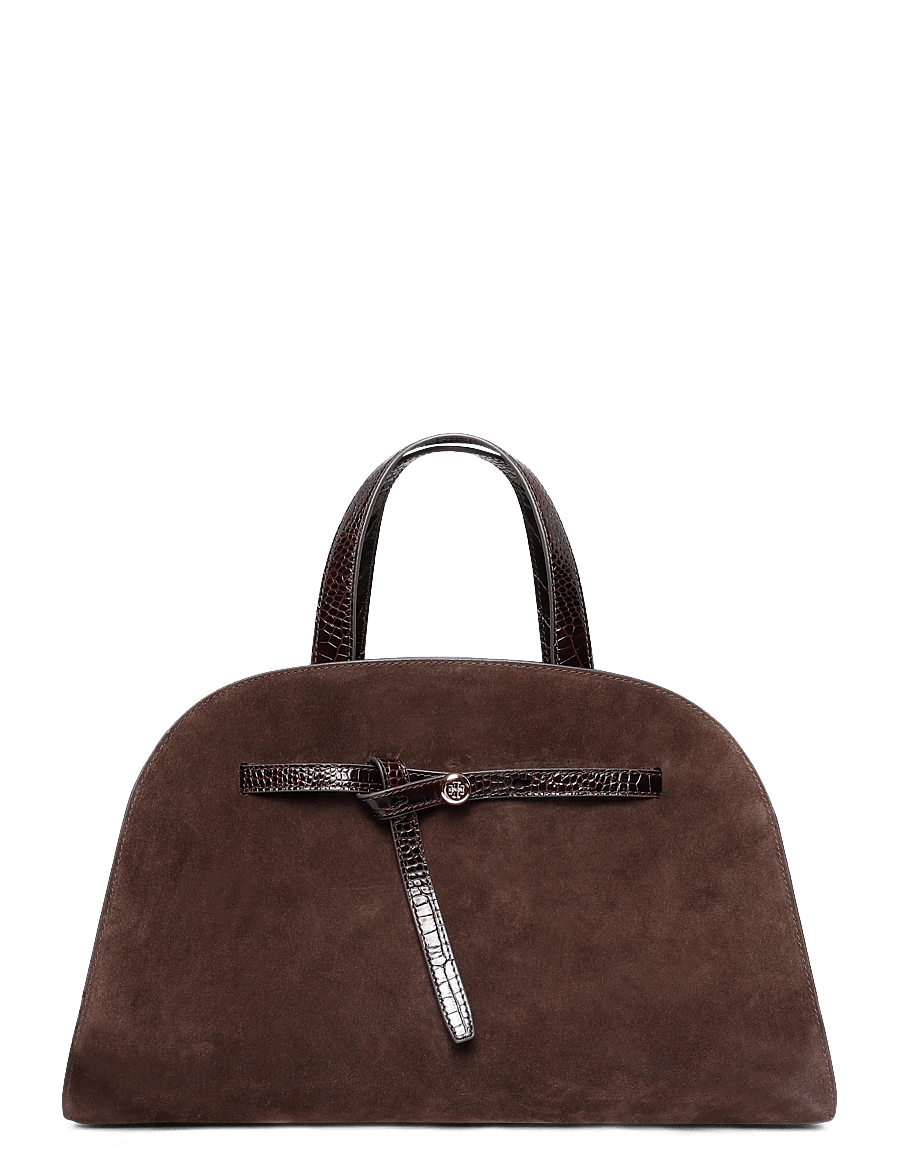 Tory Burch - Romy Suede Bauletto - dark cocoa - 0