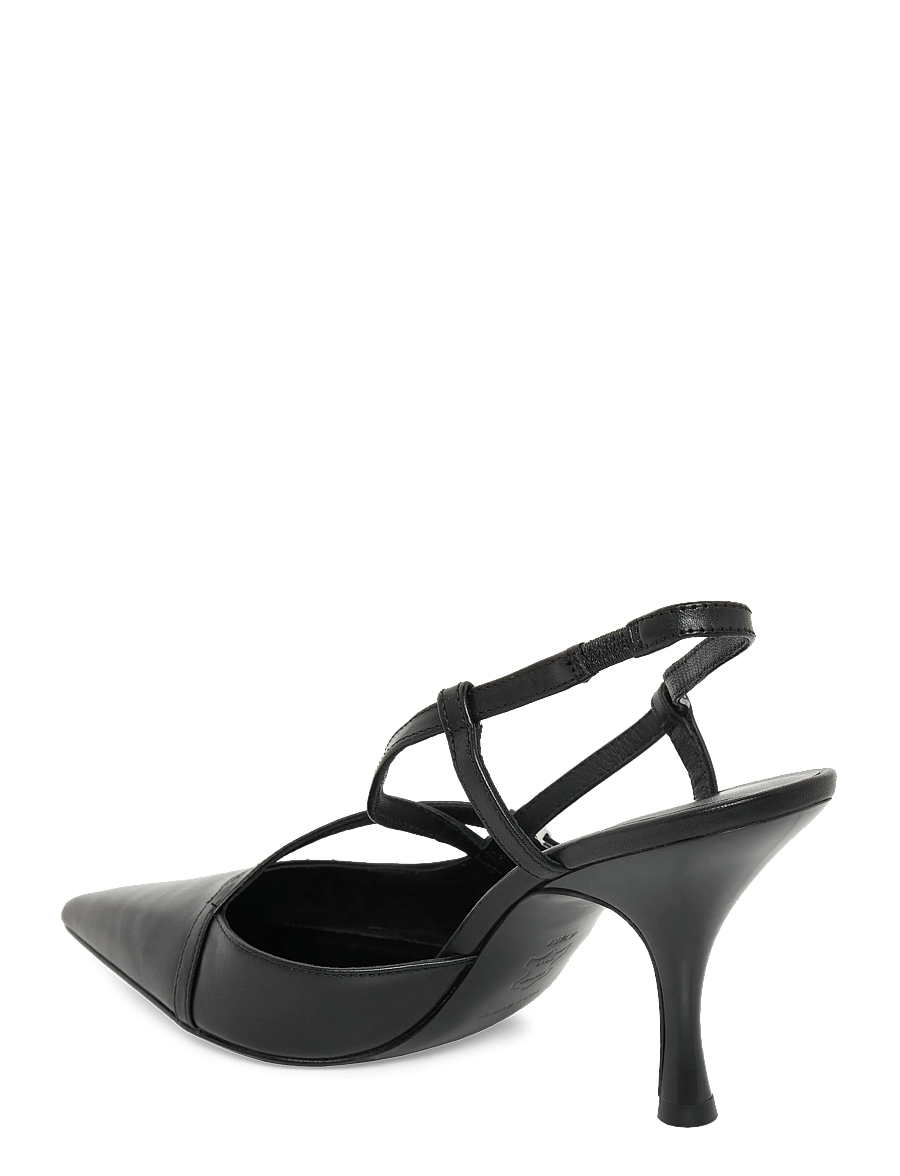 Tory Burch - DOUBLE T BUCKLE STRAP PUMP 75MM - högklackade slingbacks - perfect black - 1