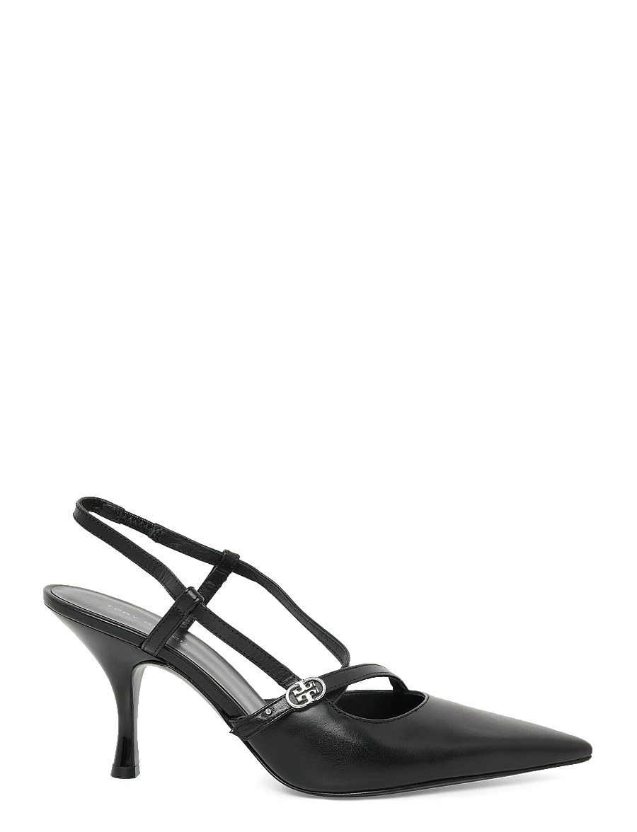 Tory Burch - DOUBLE T BUCKLE STRAP PUMP 75MM - högklackade slingbacks - perfect black - 2