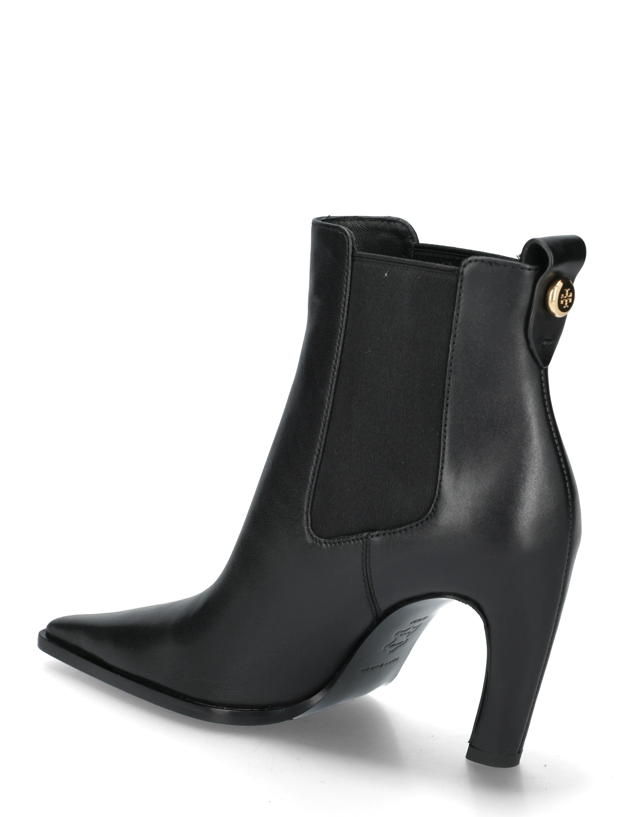 Tory Burch - ROMY CHELSEA HEEL BOOT 85MM - støvletter - perfect black - 1