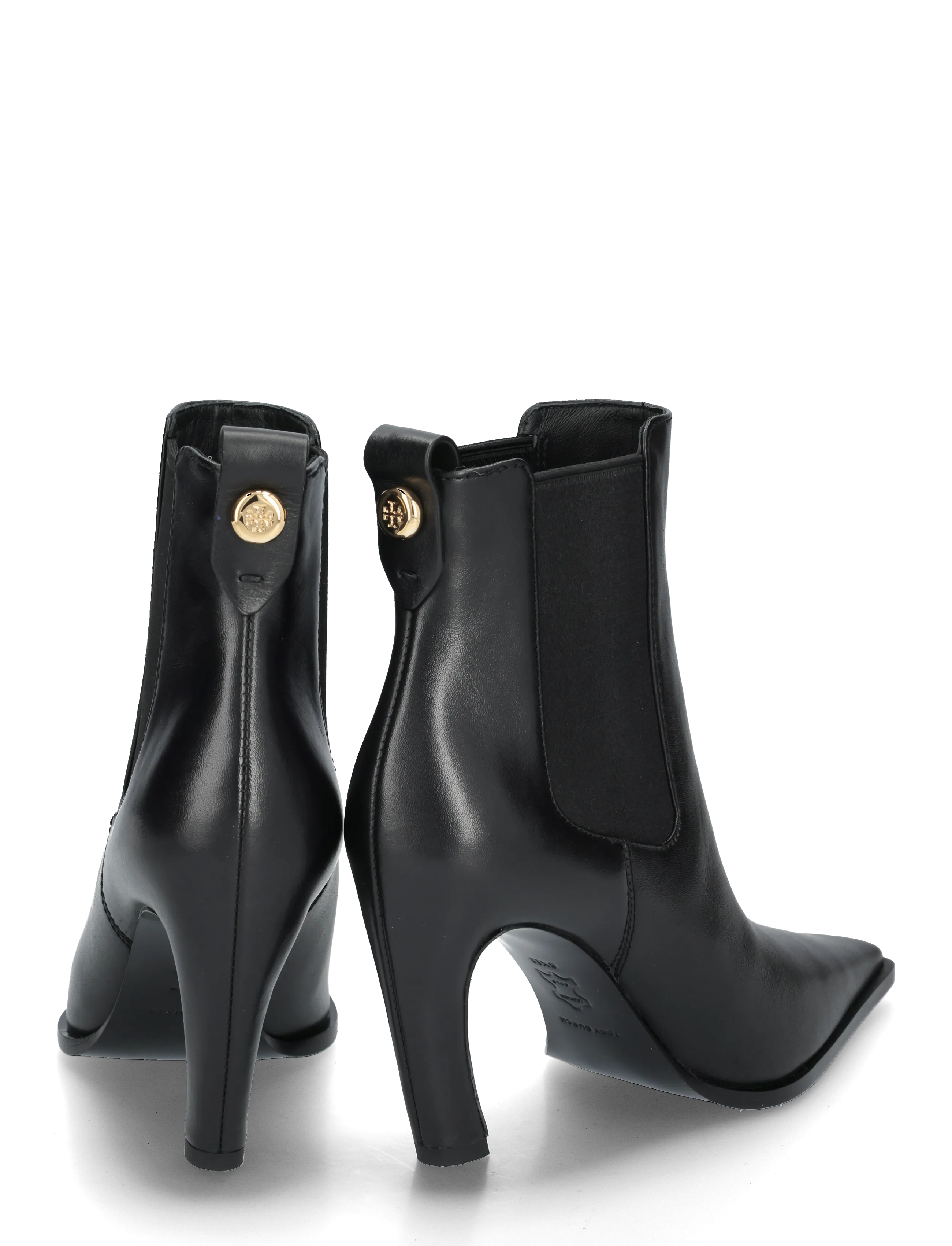 Tory Burch - ROMY CHELSEA HEEL BOOT 85MM - støvletter - perfect black - 4
