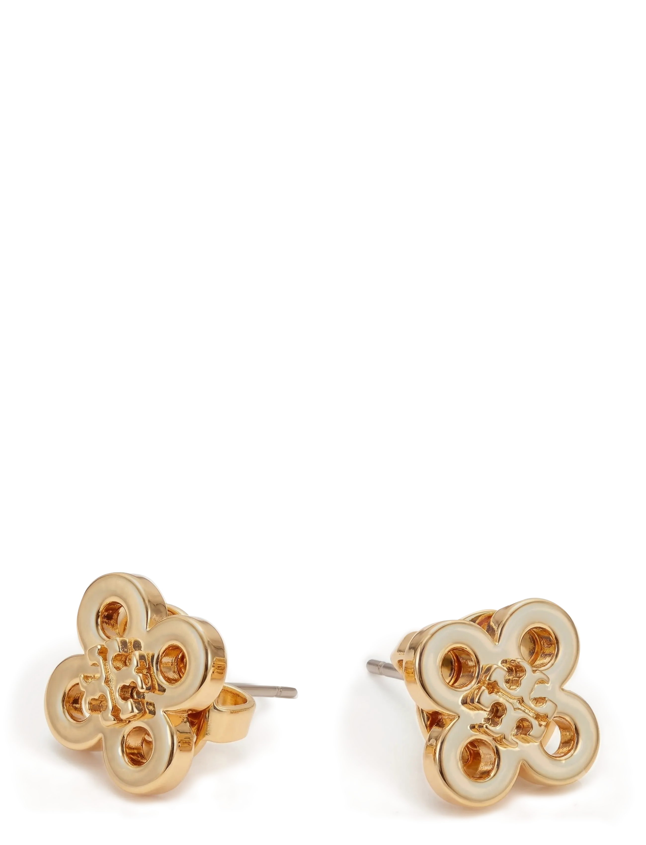 Tory Burch - Forget Me Not Clover Stud Earring - stud earrings - tory gold - 1