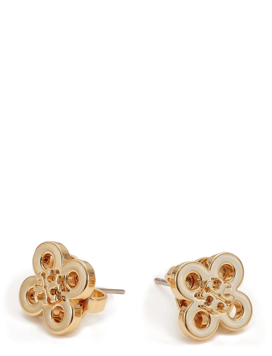 Tory Burch - Forget Me Not Clover Stud Earring - stud earrings - tory gold - 1