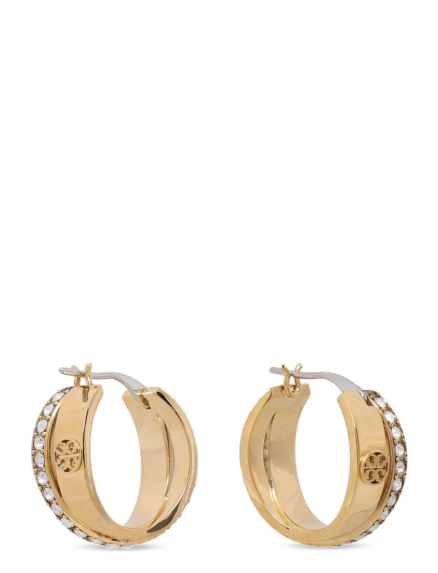 Tory Burch - Icon Pavé Double Hoop Earring - tory gold / crystal - 1