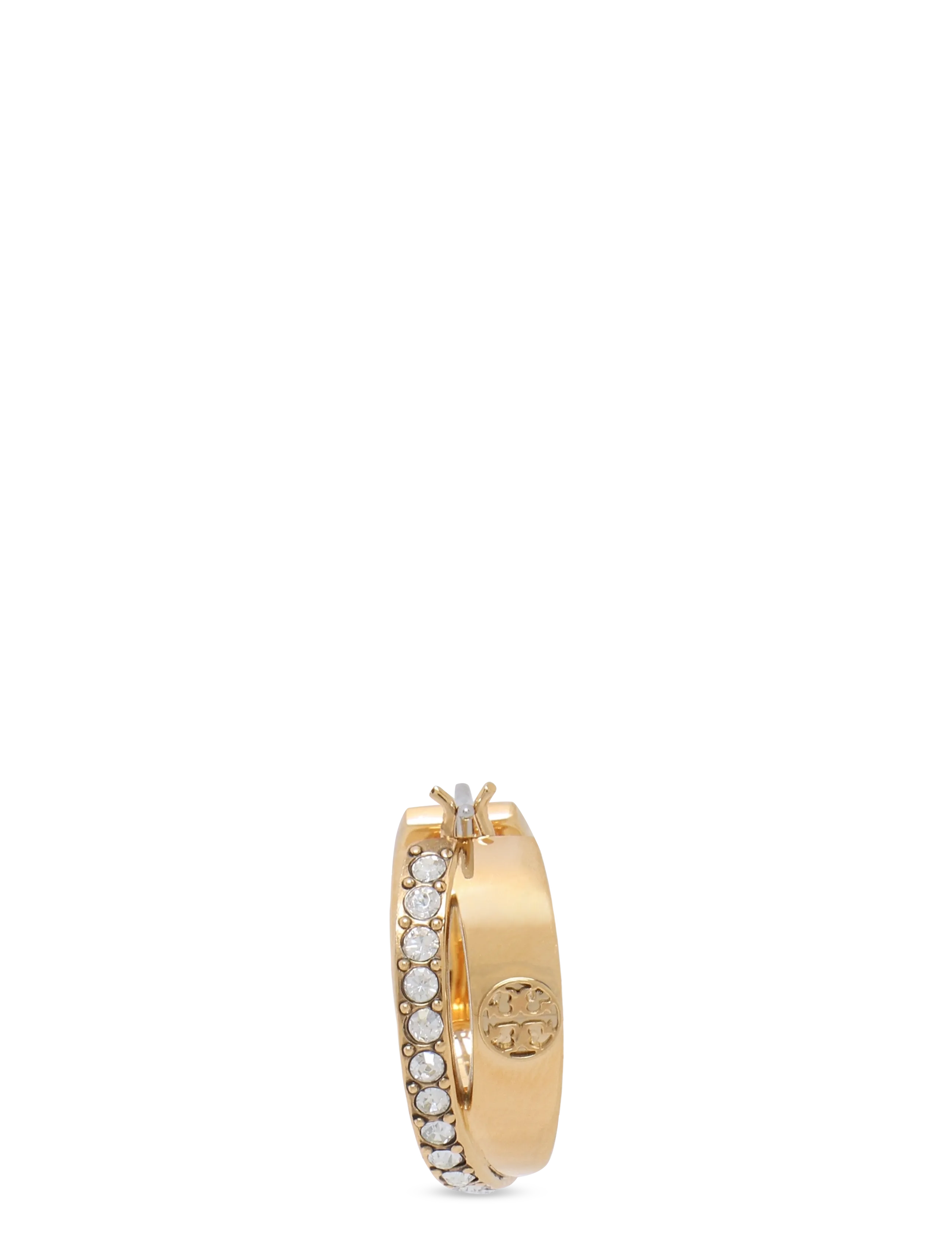 Tory Burch - Icon Pavé Double Hoop Earring - tory gold / crystal - 2