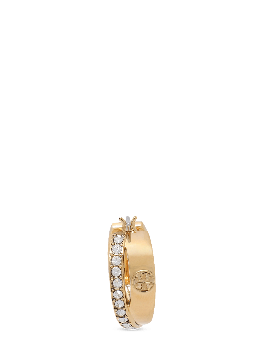 Tory Burch - Icon Pavé Double Hoop Earring - tory gold / crystal - 2