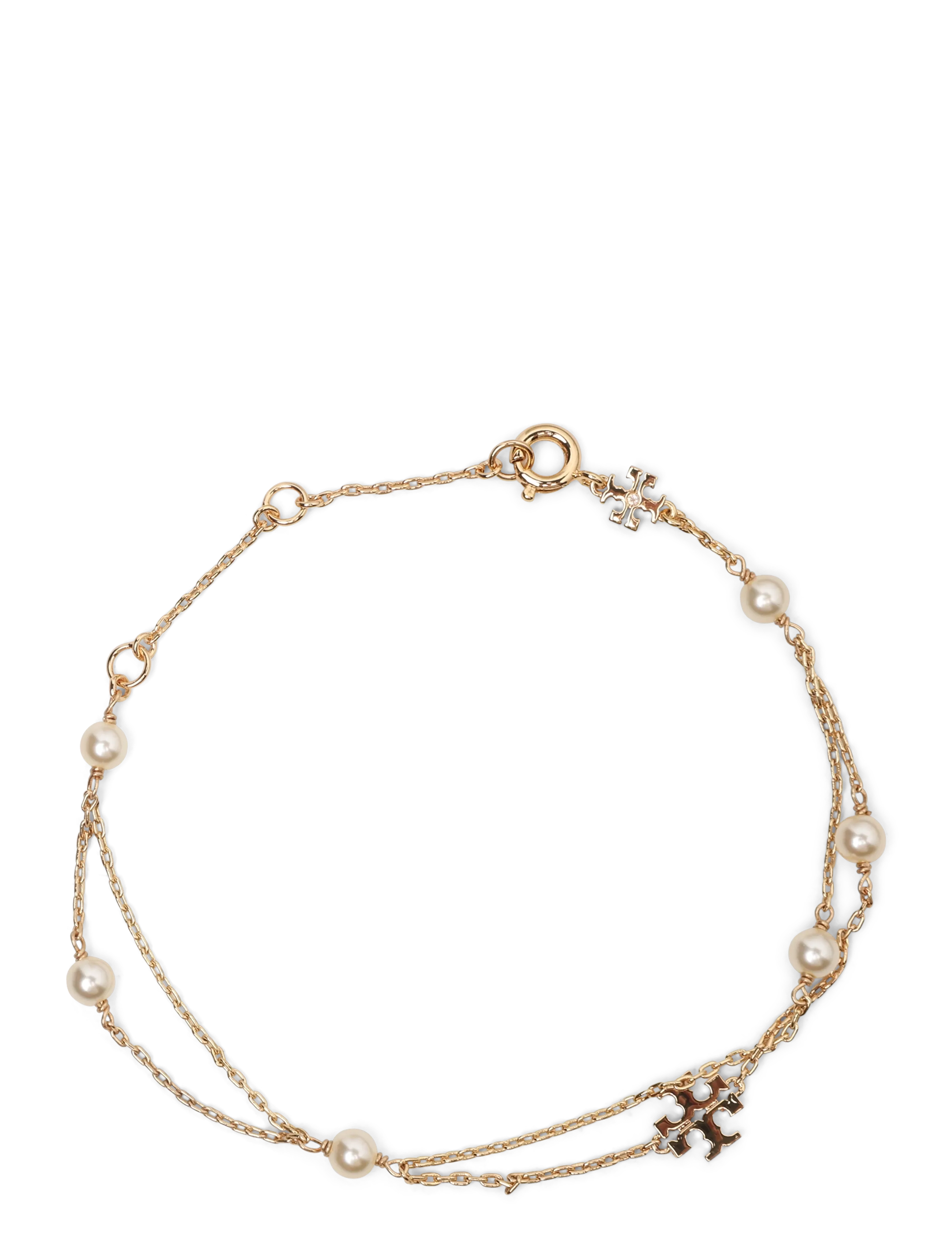 Tory Burch Moondance Layered Pearl Bracelet - Armbånd - TORY GOLD / CREAM / gold