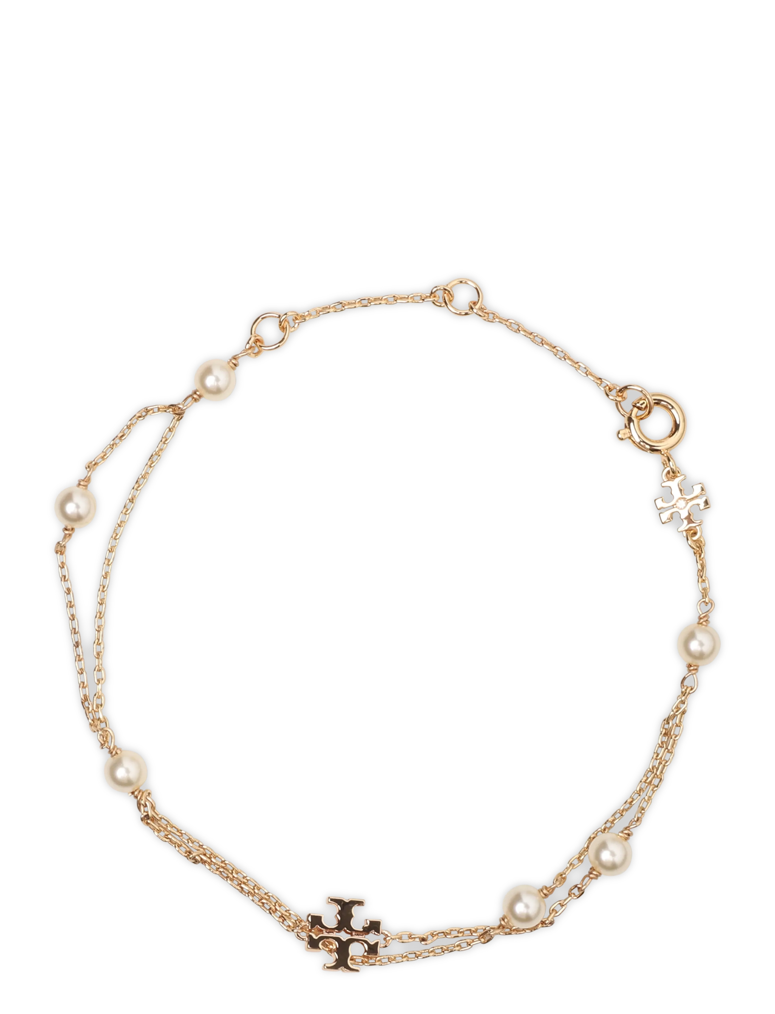 Tory Burch - Moondance Layered Pearl Bracelet - tory gold / cream - 1
