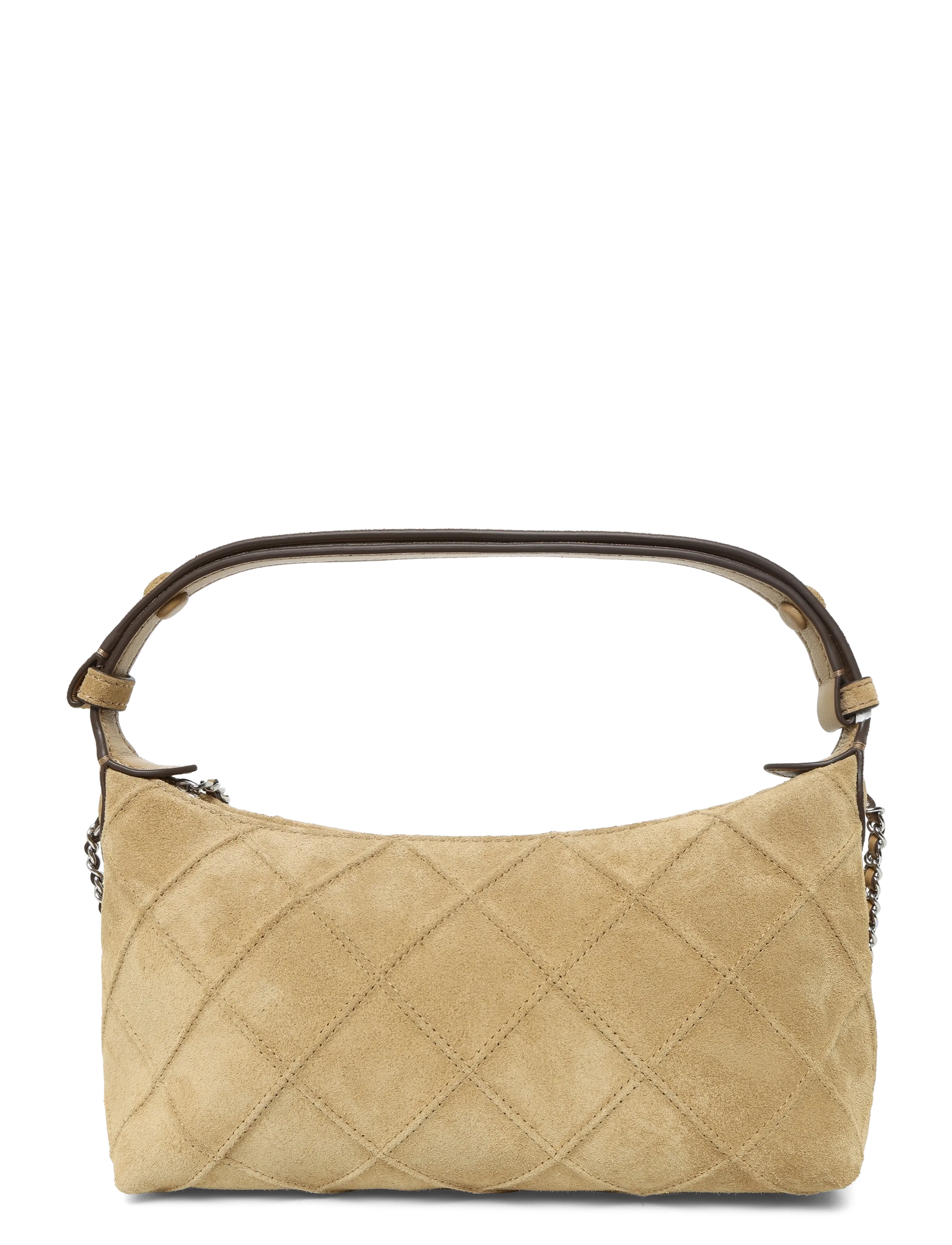 Tory Burch - Fleming Suede Pochette - håndtasker - stone - 1