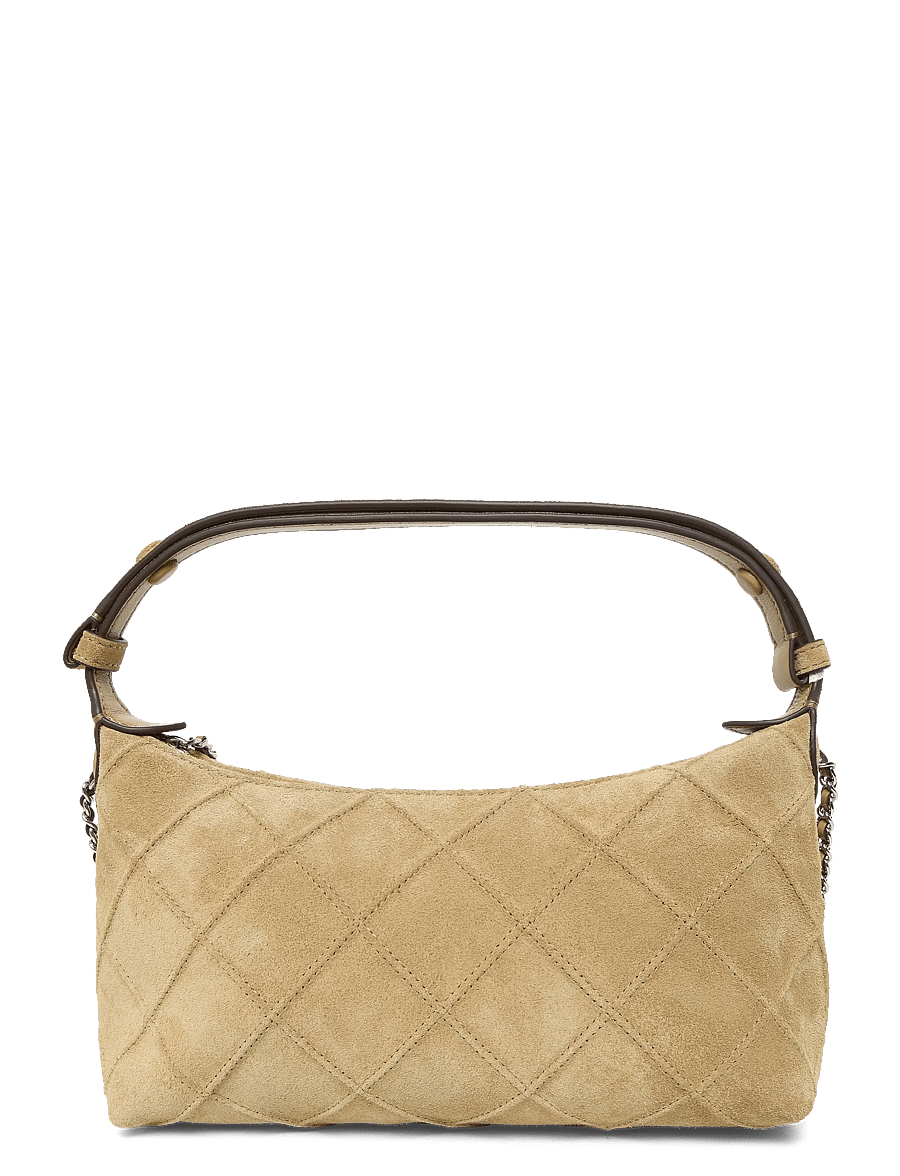 Tory Burch - Fleming Suede Pochette - håndtasker - stone - 1