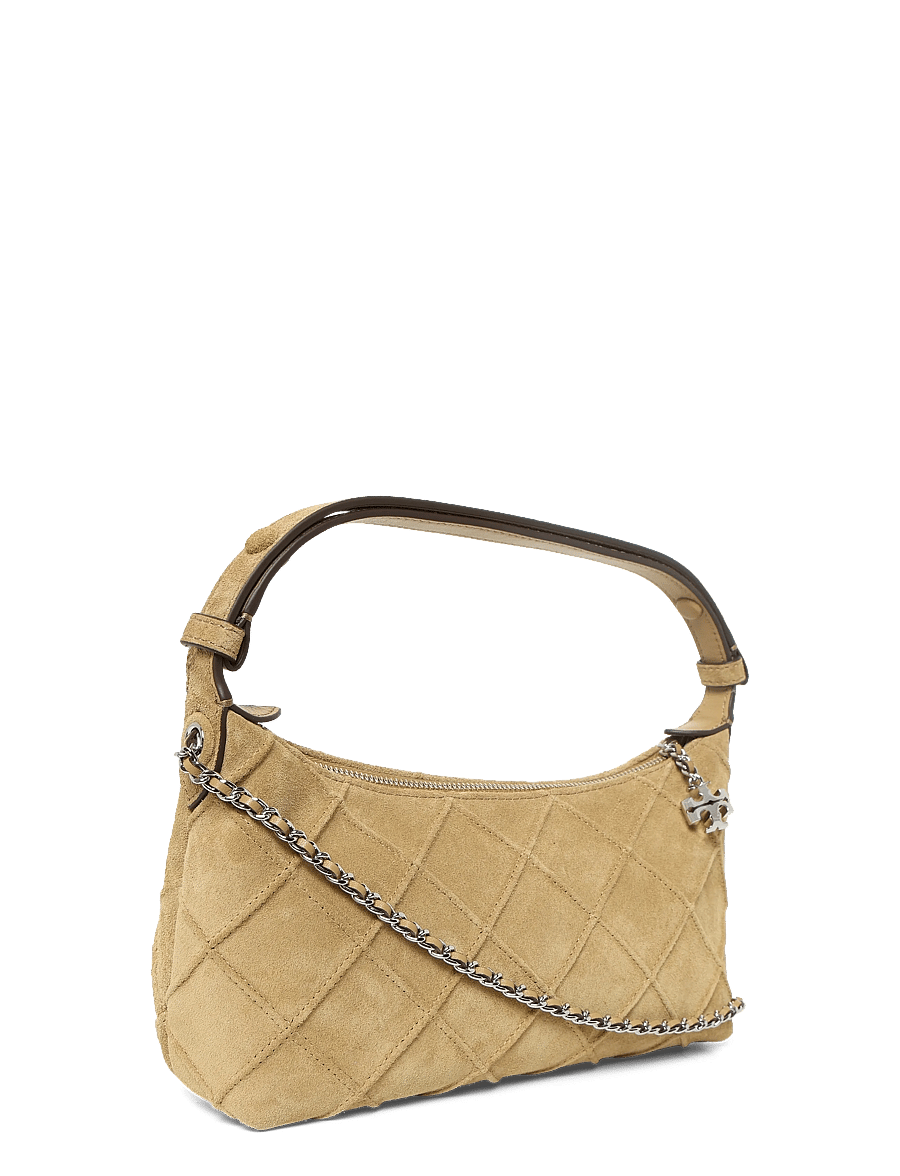 Tory Burch - Fleming Suede Pochette - håndtasker - stone - 2