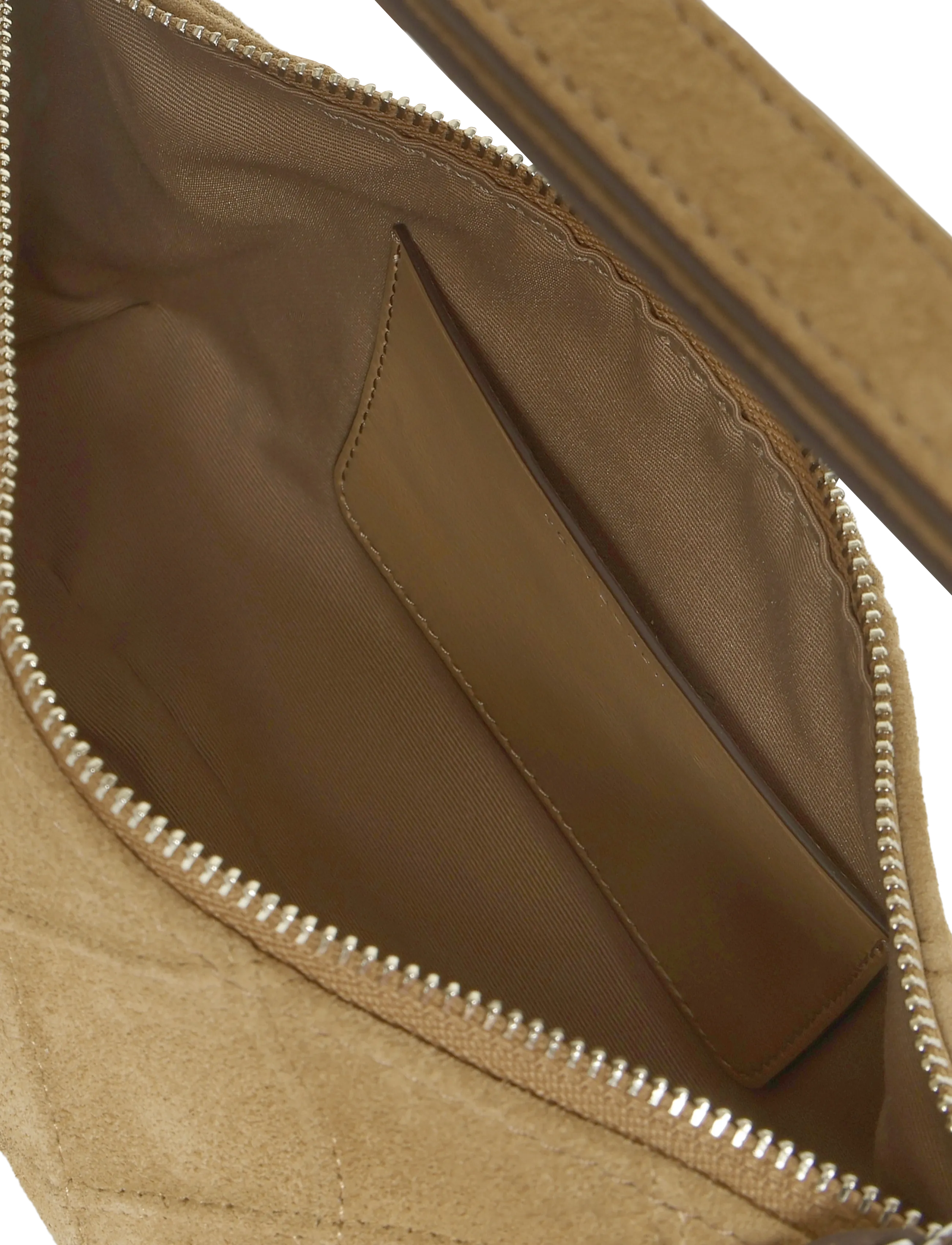 Tory Burch - Fleming Suede Pochette - håndtasker - stone - 4