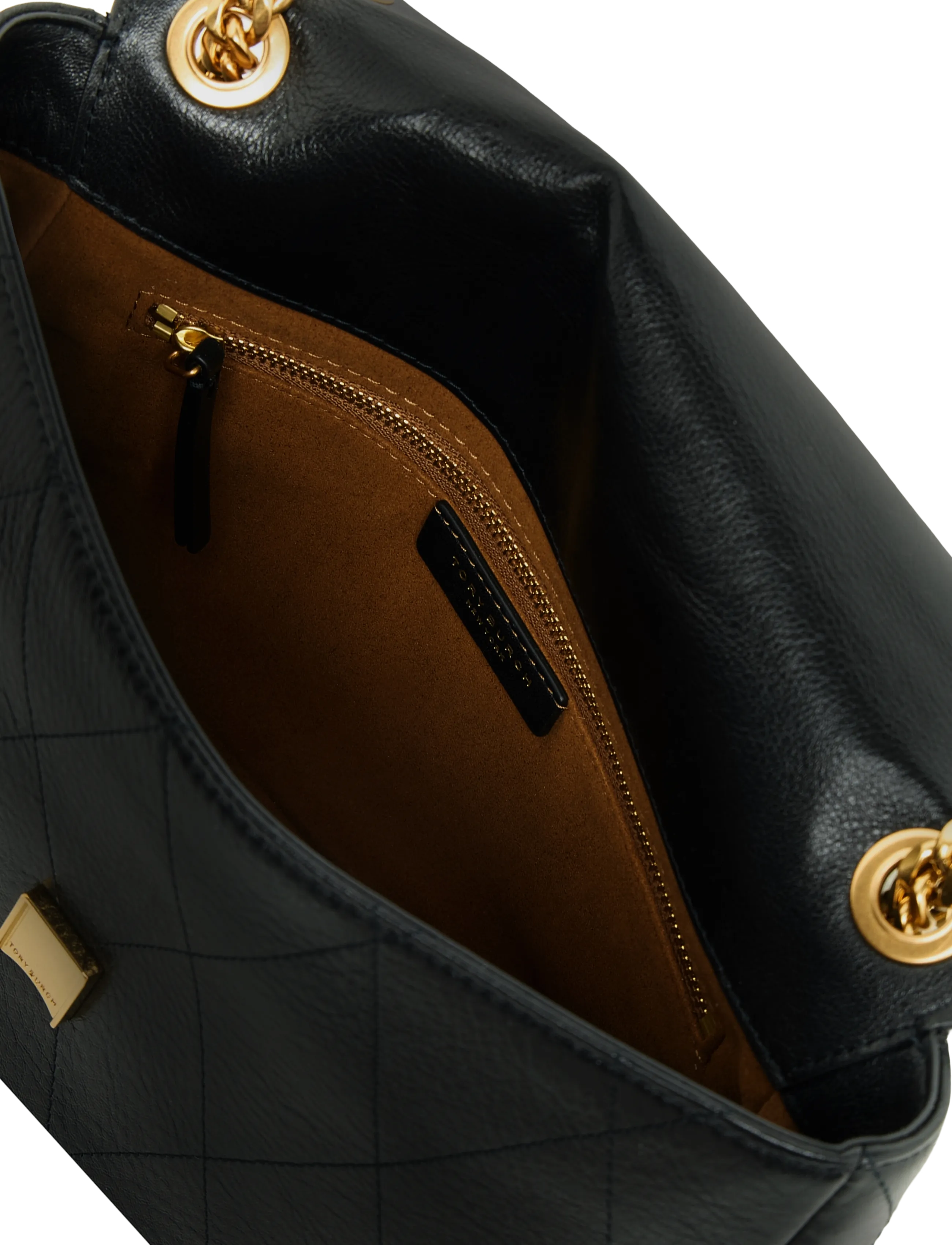 Tory Burch - Charlie Quilted Shoulder Bag - black - 3