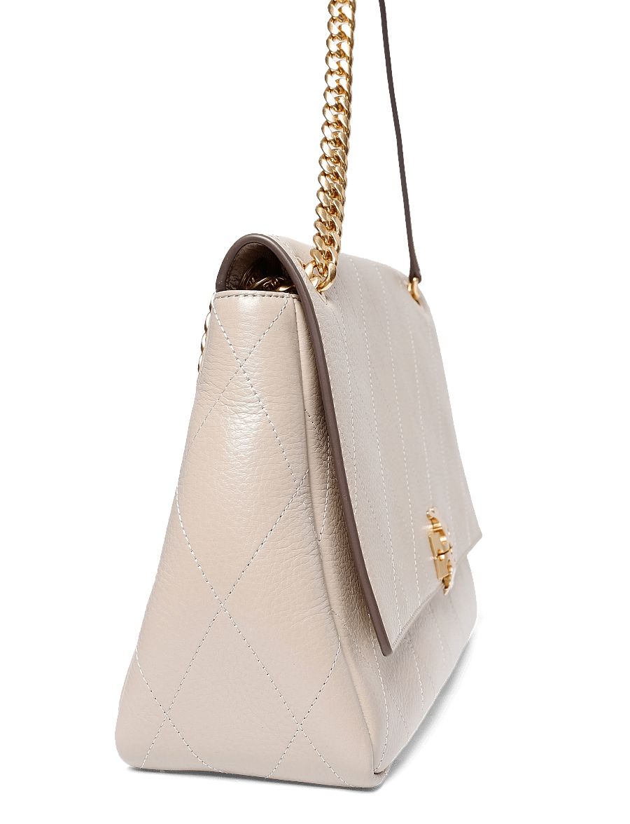 Tory Burch - Charlie Quilted Shoulder Bag - hverdags stil - soft cement - 3