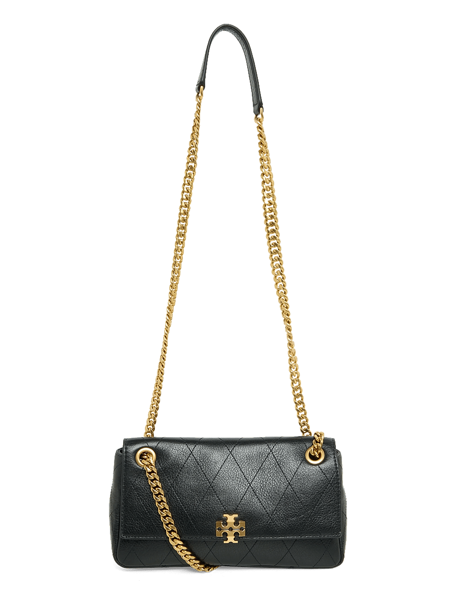 Tory Burch - Charlie Quilted Small Shoulder Bag - Üleõlakotid - black - 0