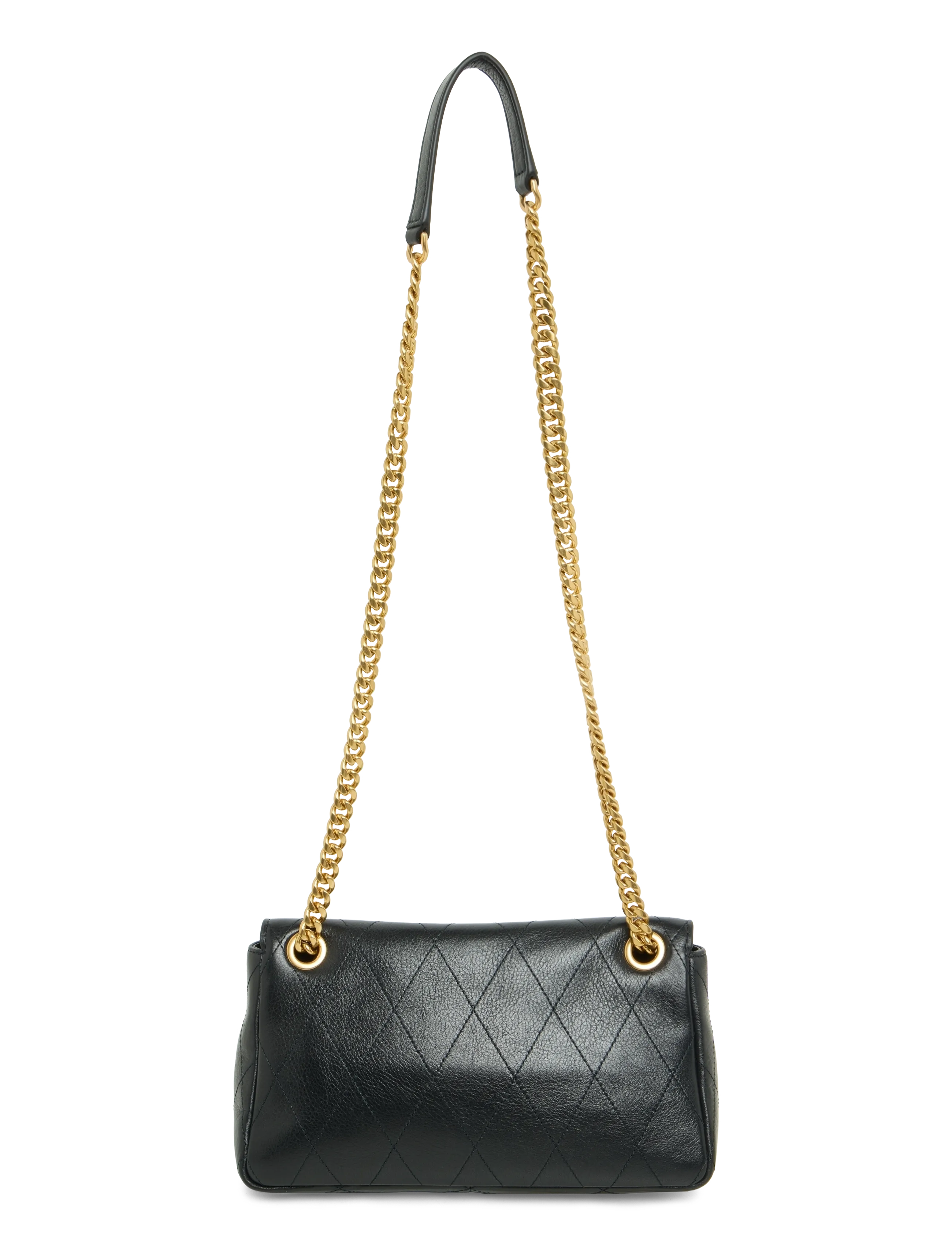 Tory Burch - Charlie Quilted Small Shoulder Bag - crossbody bags - black - 1