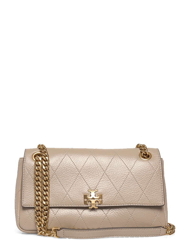 Tory Burch - Charlie Quilted Small Shoulder Bag - crossbody kotid - soft cement - 0